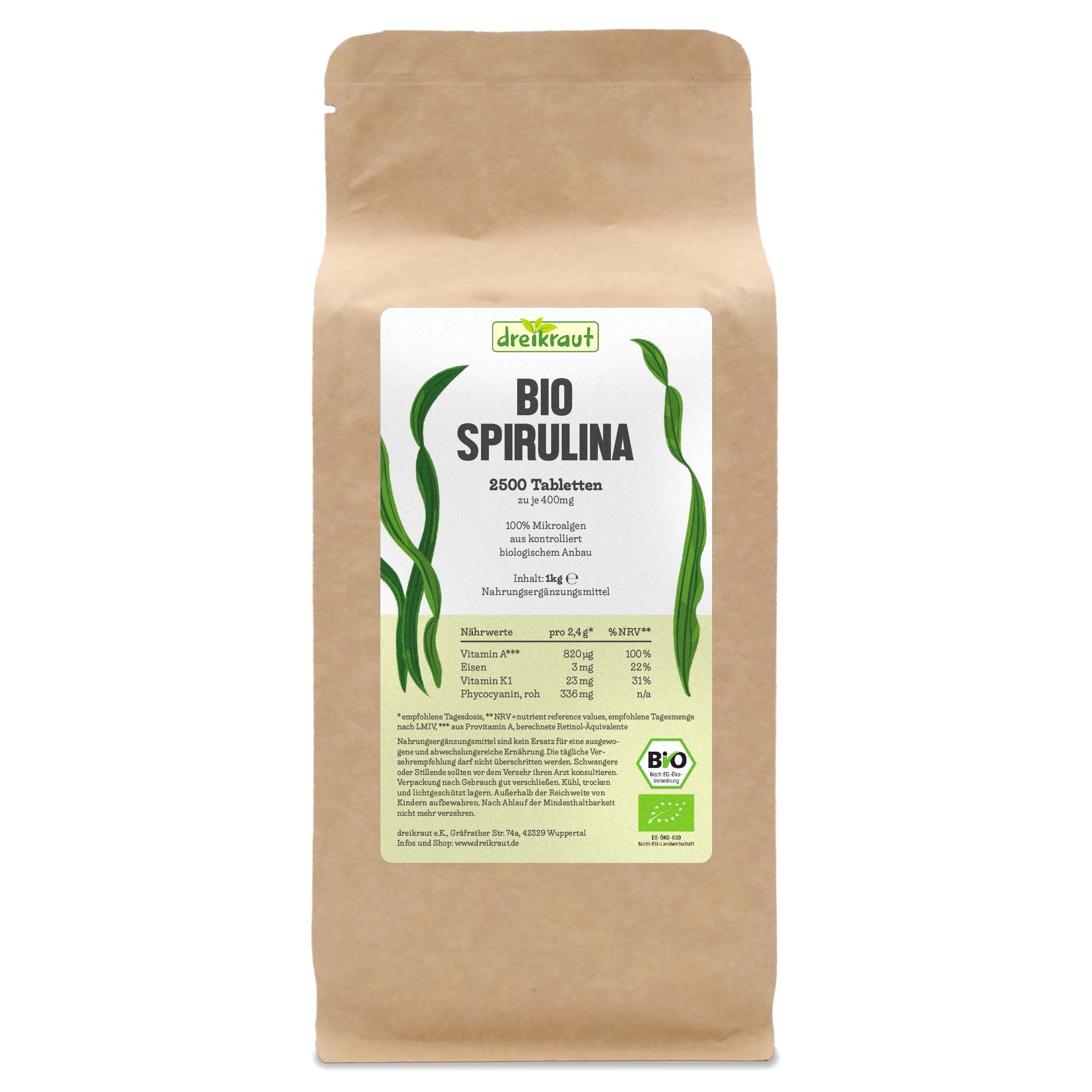dreikraut®  Bio-Spirulina-Tabletten