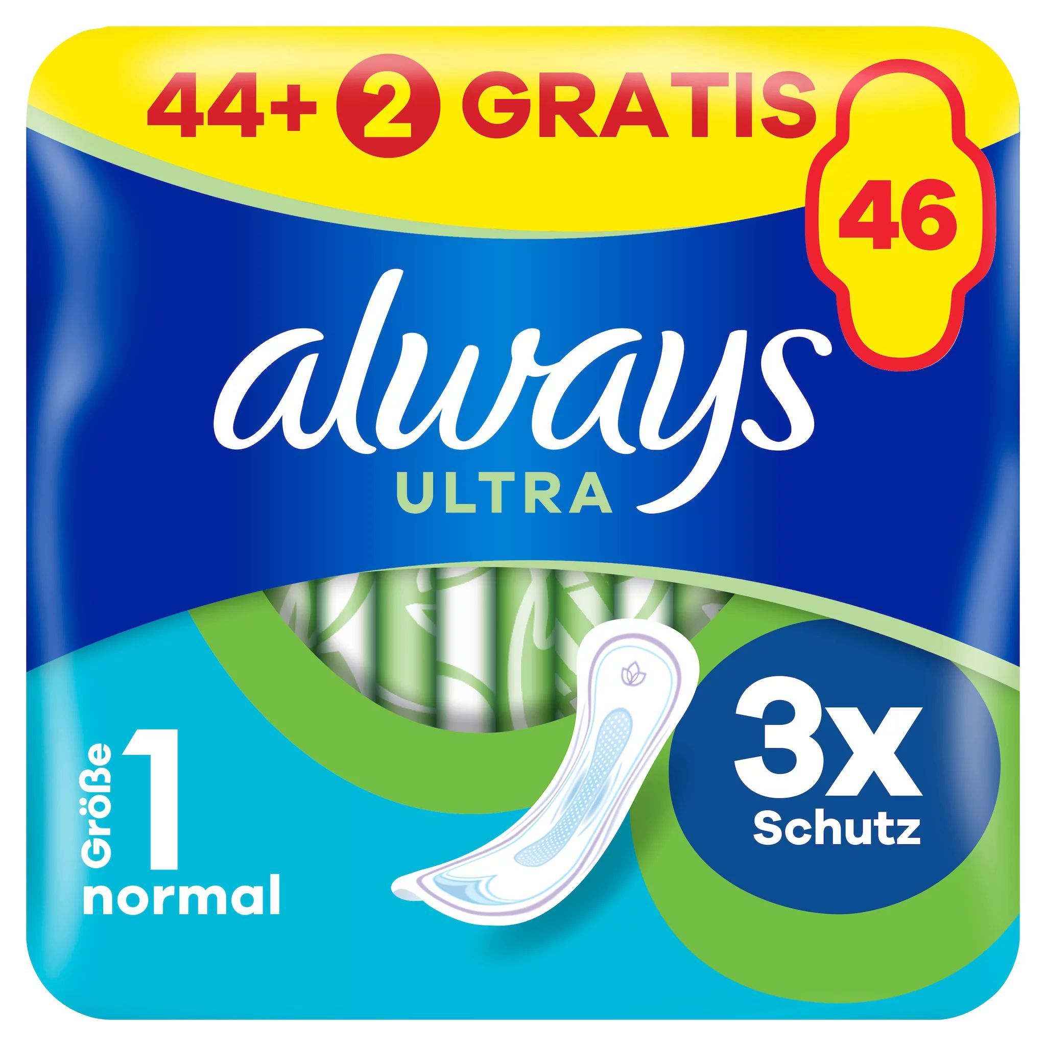 always Ultra Binde Normal Gigapack 44+2 Gratis 46 St