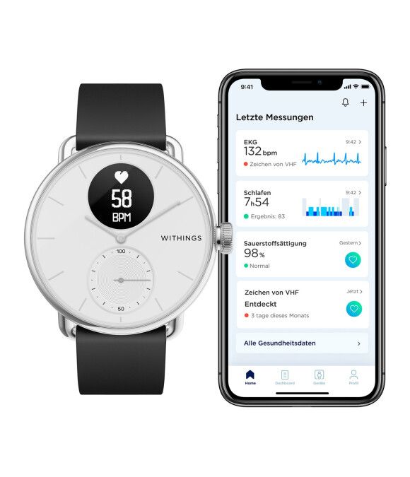 Pulsuhr / Tracker Withings - HWA09-model 1-All-Int - Hybriduhr -  - Scanwatch - 38 mm