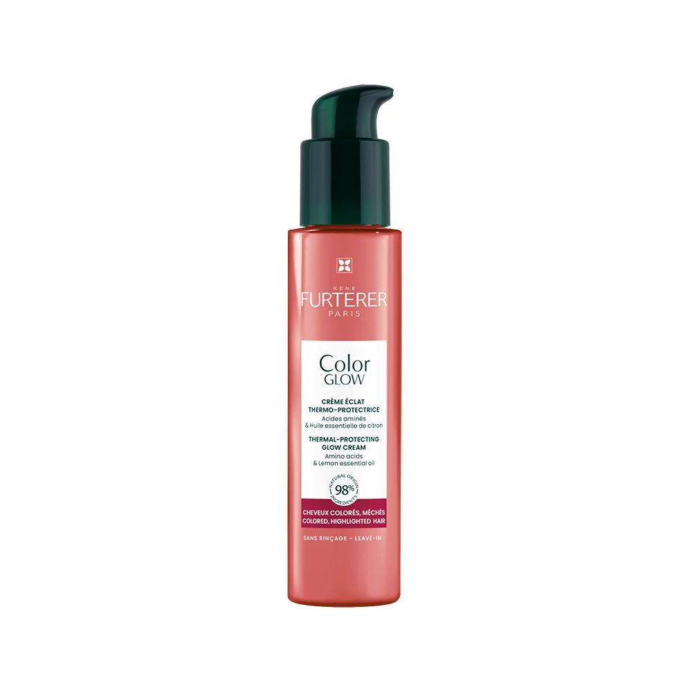 Rene Furterer Color Glow Crème éclat thermoprotectrice pour la brillance de la couleur pour cheveux colorés et méchés