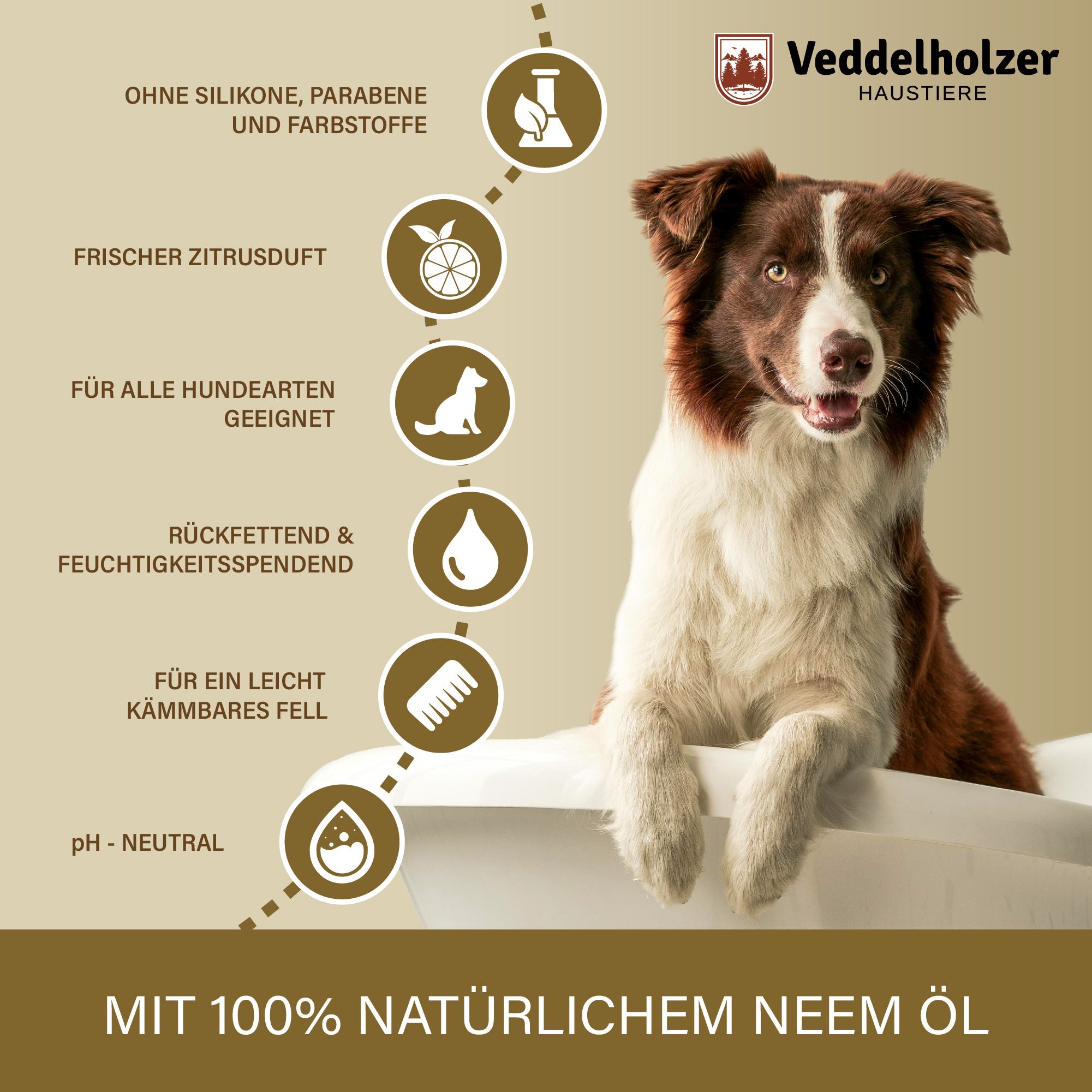 Veddelholzer Natürliches Neemöl Hunde Shampoo