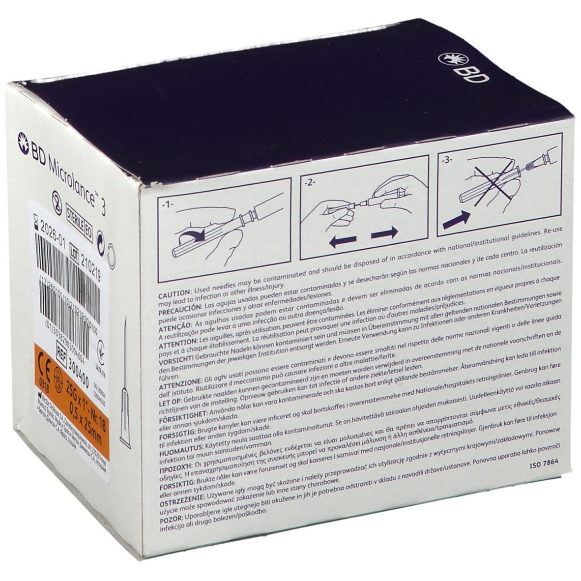 BD Microlance 3 Kanülen 25 G 1 0,5 x 25 mm