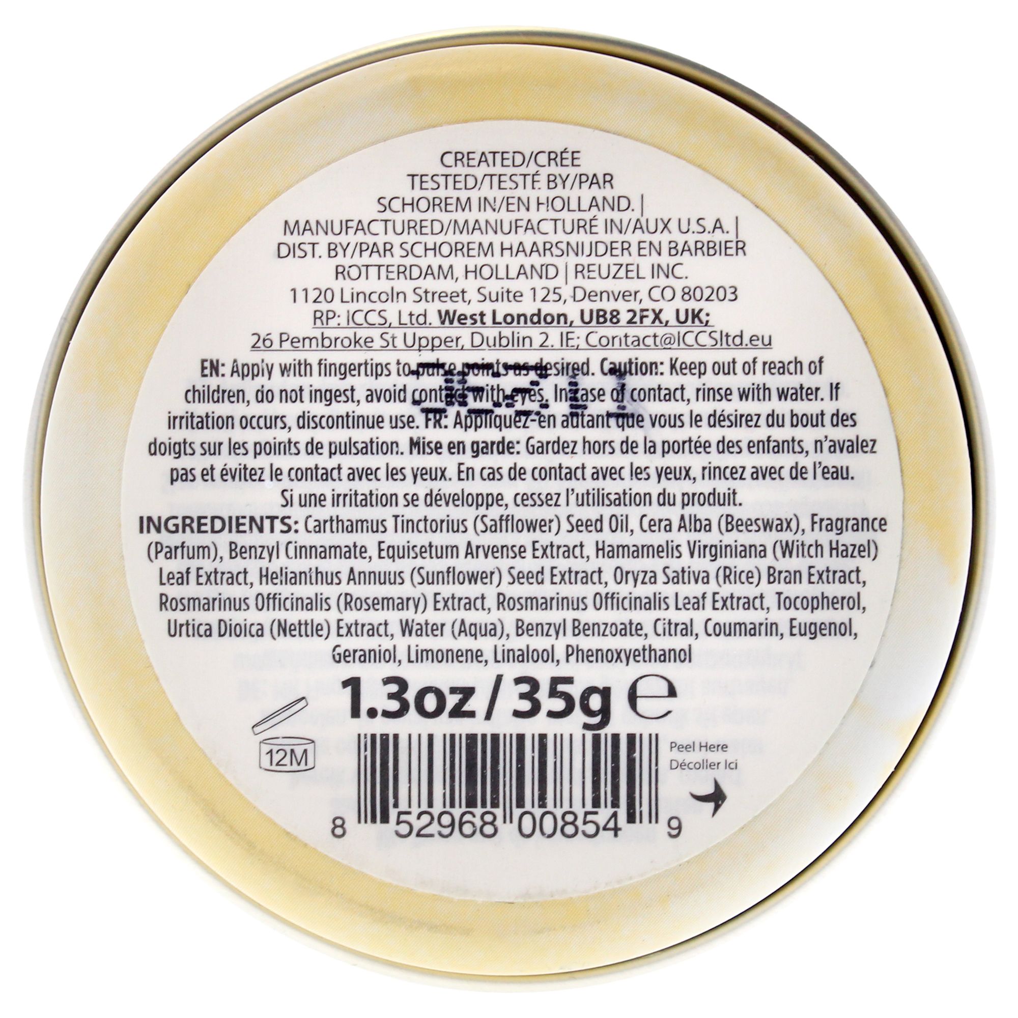 Solid Cologne Wood and Spice von Reuzel für Männer – After Shave Balsam