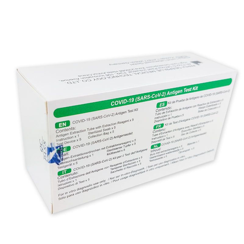 Deepblue Covid-19 Antigen Corona Test Schnelltest Laientest + Gratis BLT Desinfektionsmittel 20 St