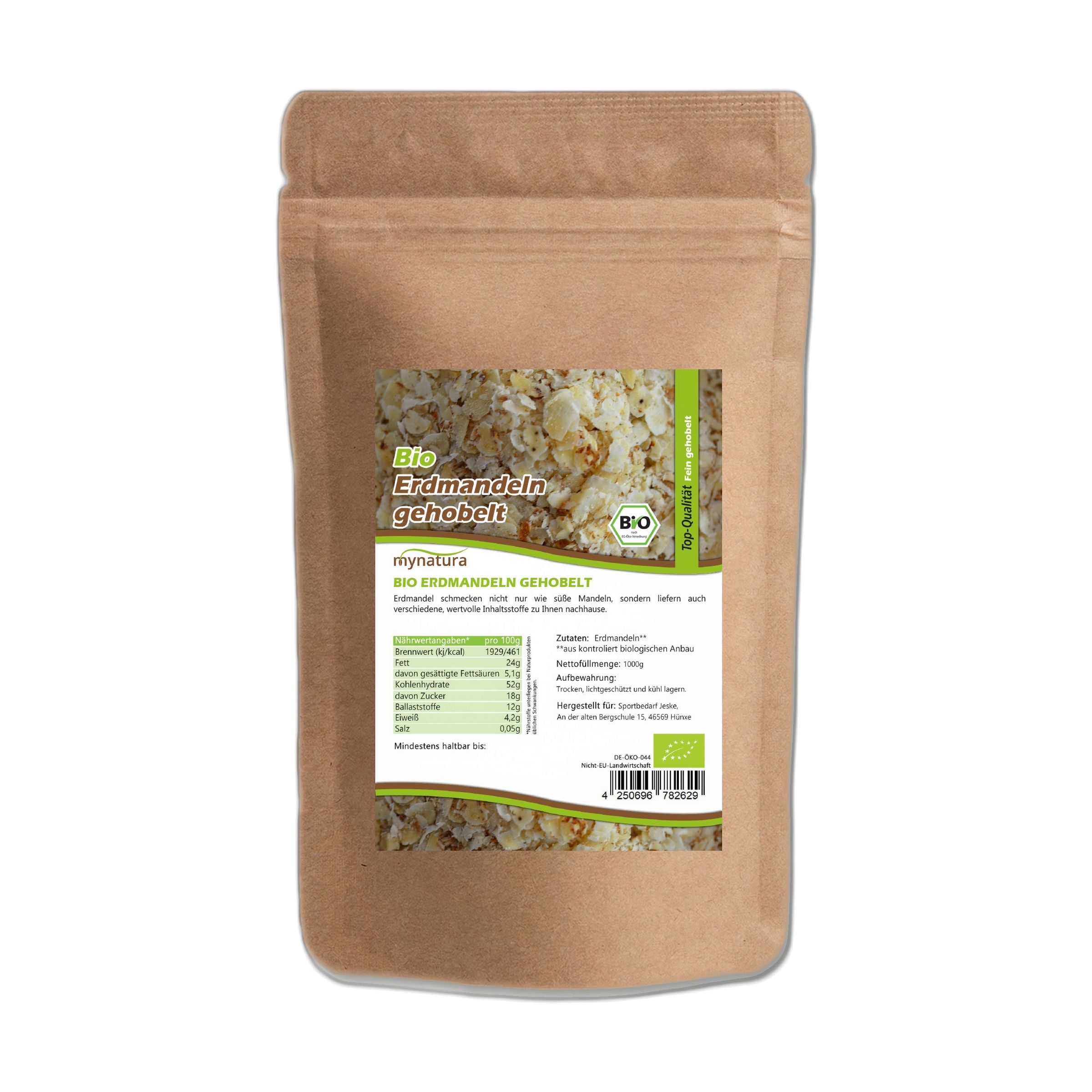 Mynatura gehobelte Erdmandeln Bio