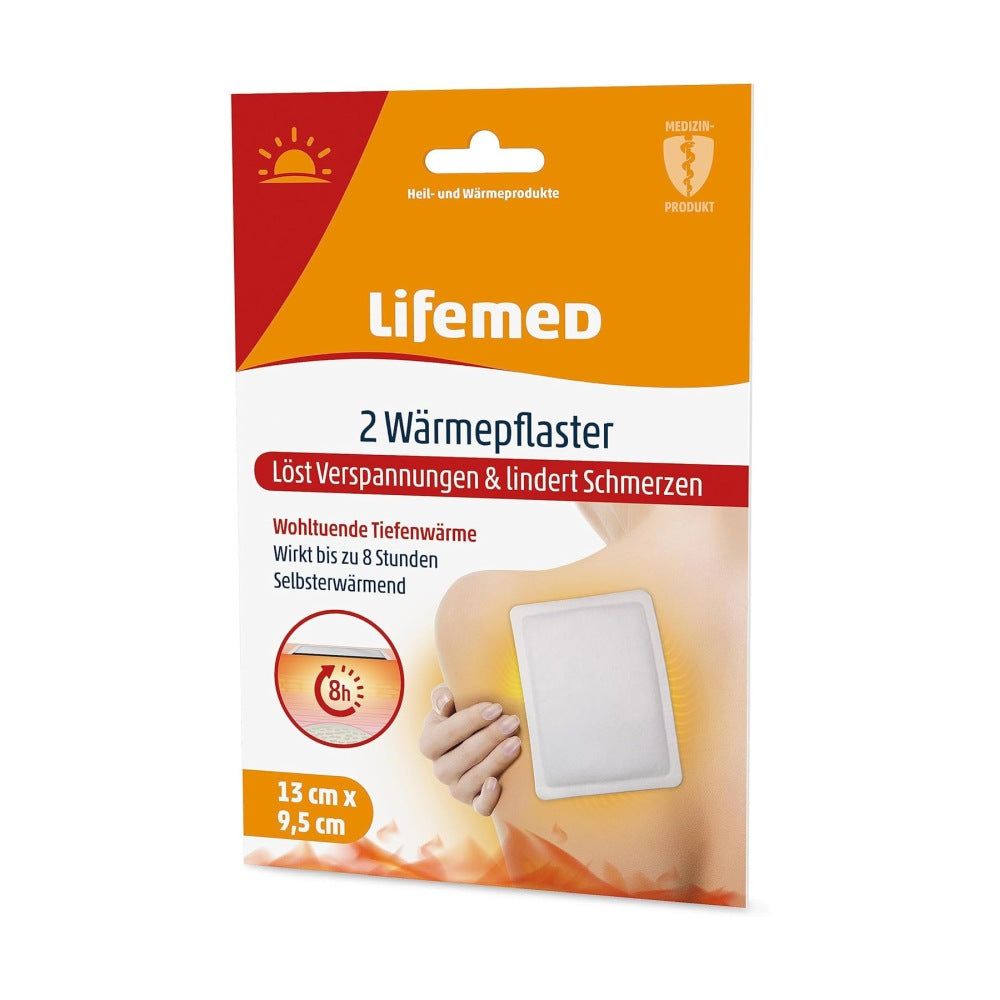 Lifemed Wärmepflaster 9,5 cm x 13 cm, weiß