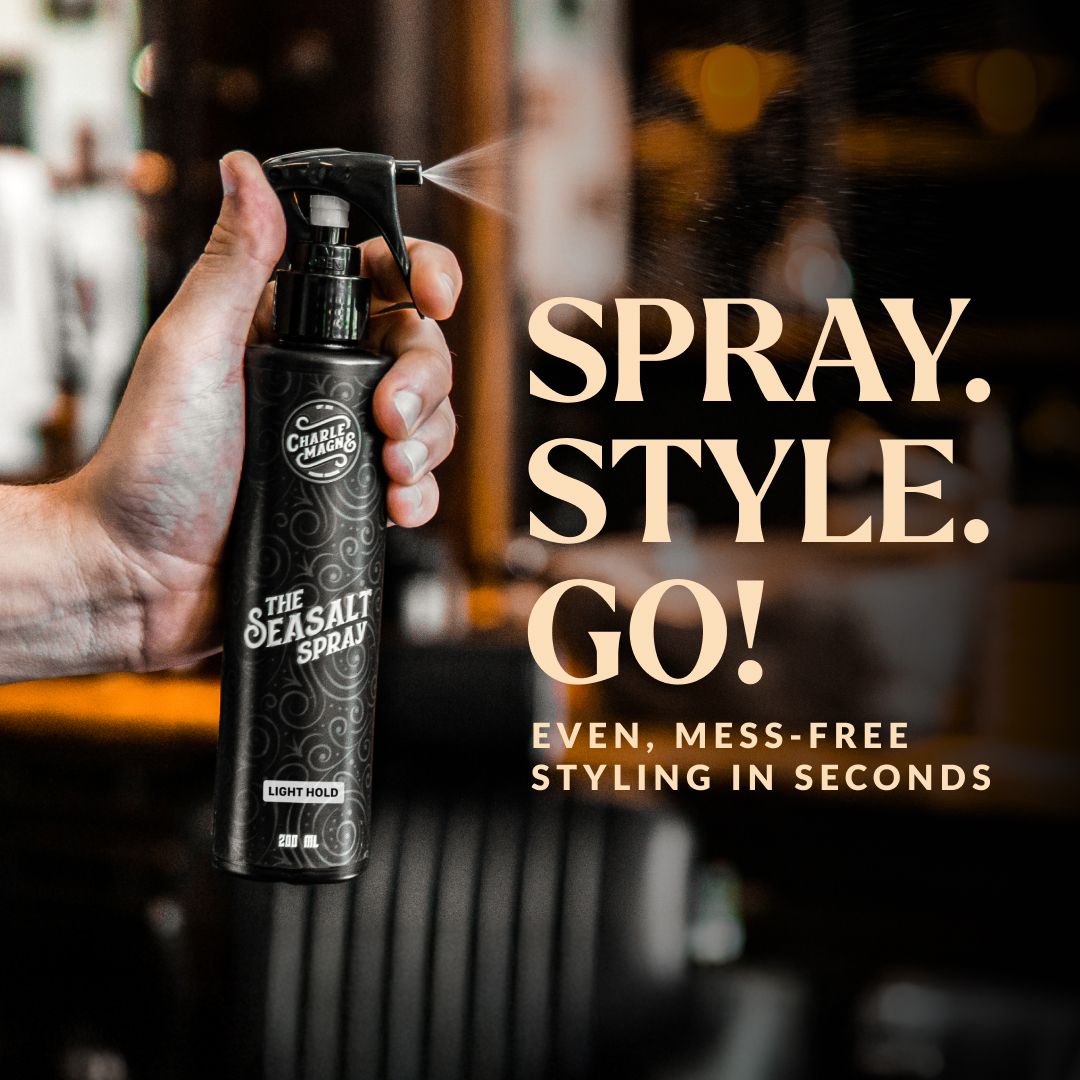 Flasche The Seasalt Spray wird zum Stylen verwendet.