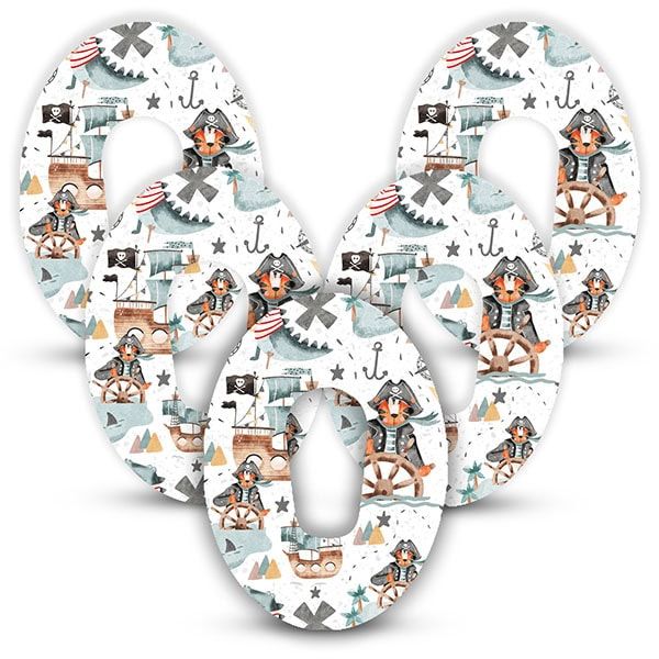 Diasticker® Dexcom G6 Fixiertapes "Ahoy Pirates"