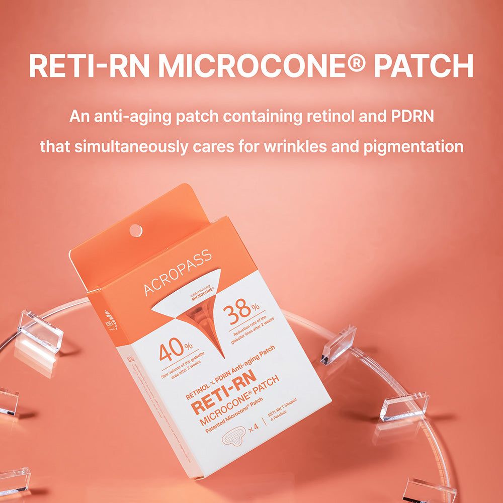 ACROPASS RETI-RN Microcone Patch, Anti-Aging-Pflaster mit Retinol und PDRN.