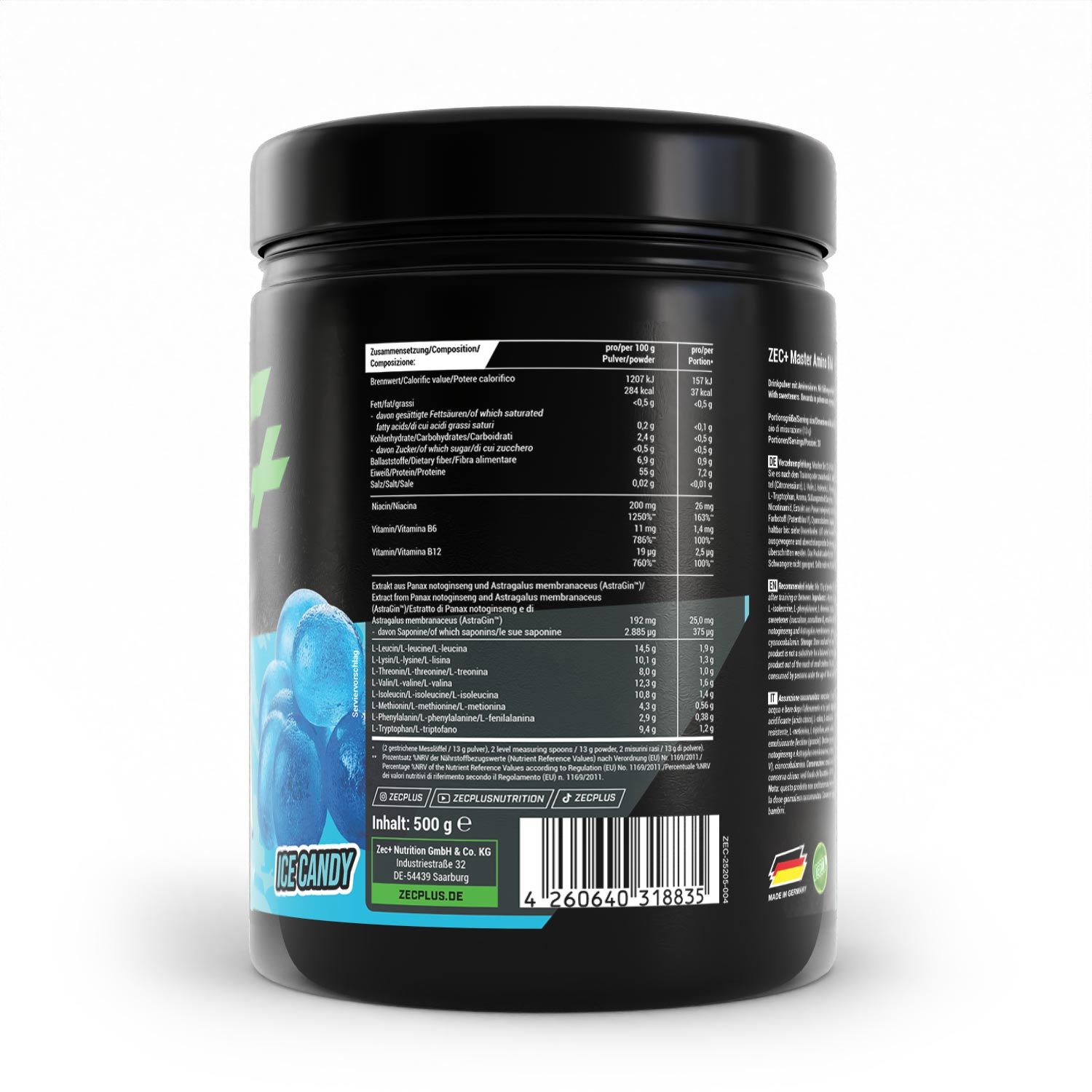 ZEC+ MASTER AMINO EAA Pulver Eisbonbon