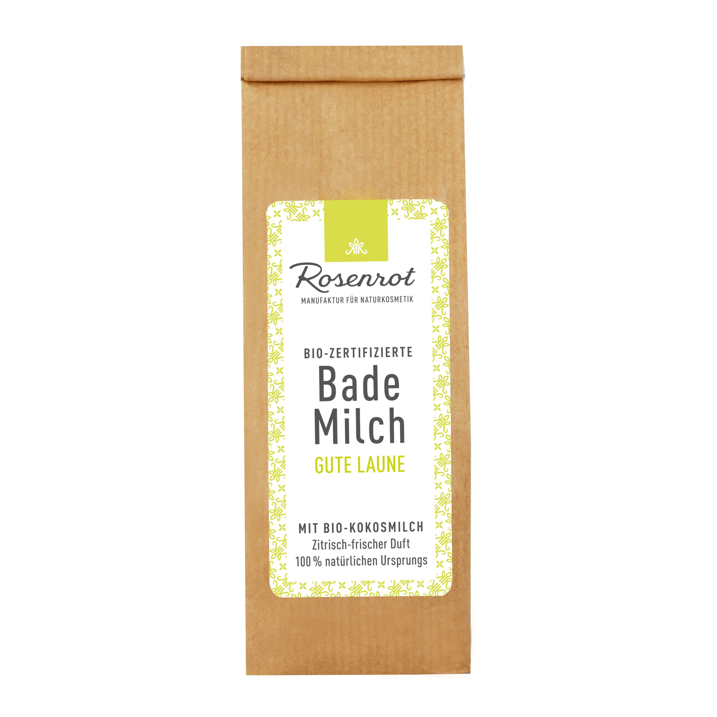 Rosenrot Naturkosmetik - Bademilch - Gute Laune   -   Badezusatz - Badepulver