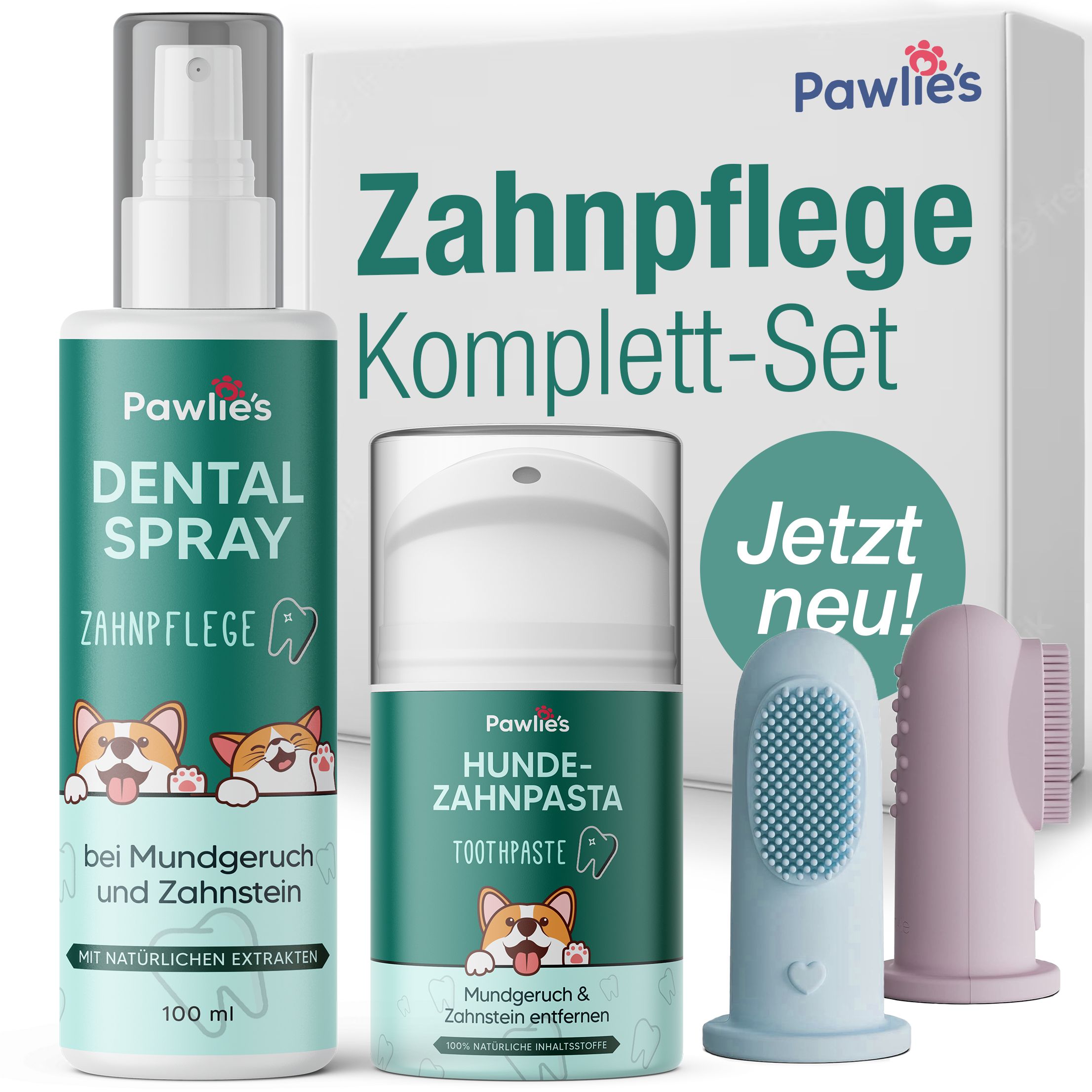 Pawlie's Zahnpflege-Set für Hunde & Katzen