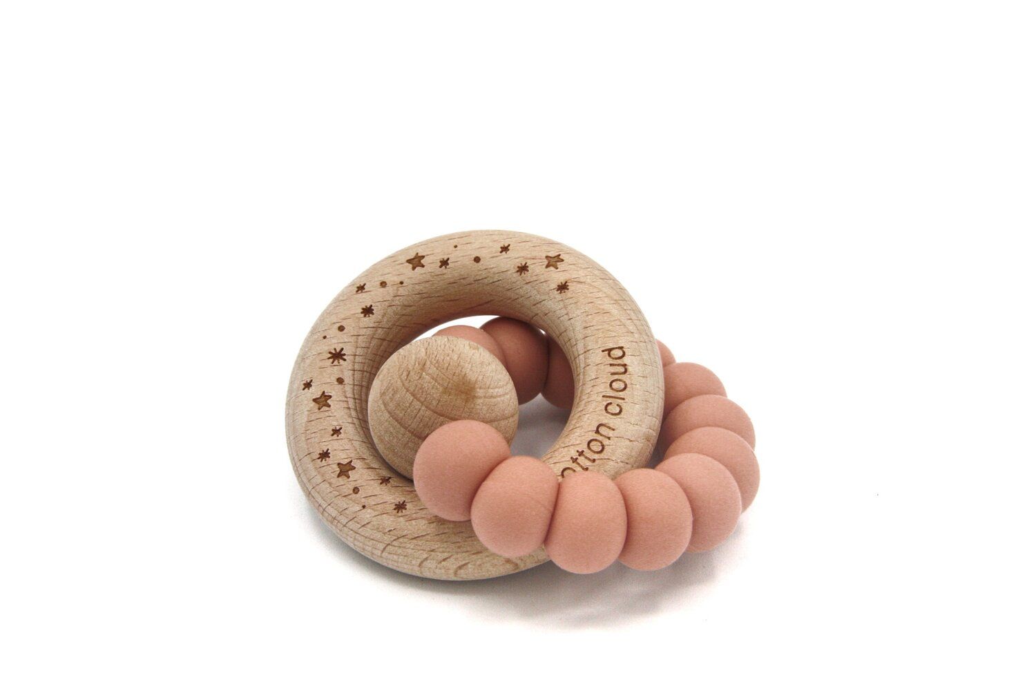 the cotton cloud Round Beißring Blush