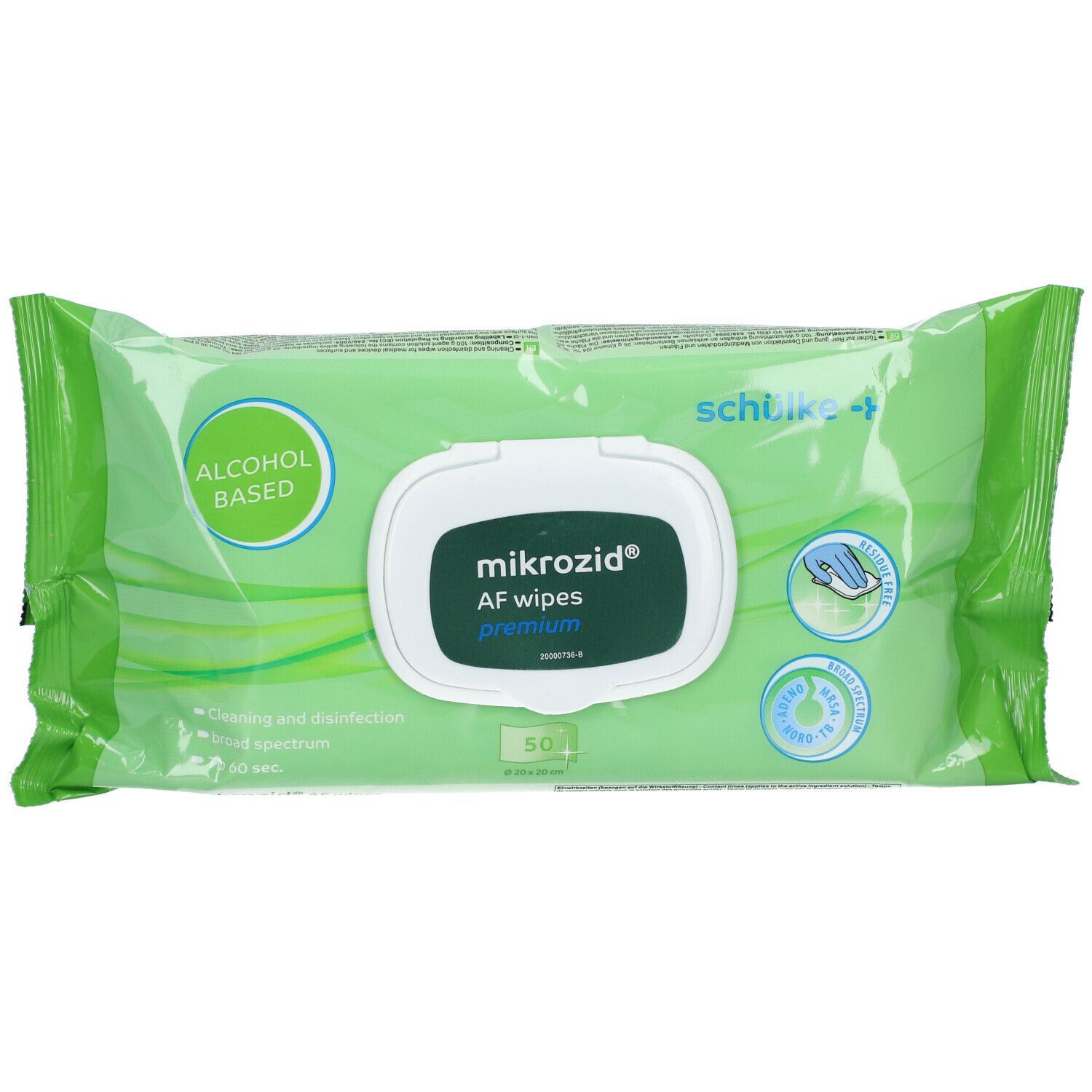 Mikrozid AF wipes premium Desinf.MP+Flä.Softpack 50 St Tücher