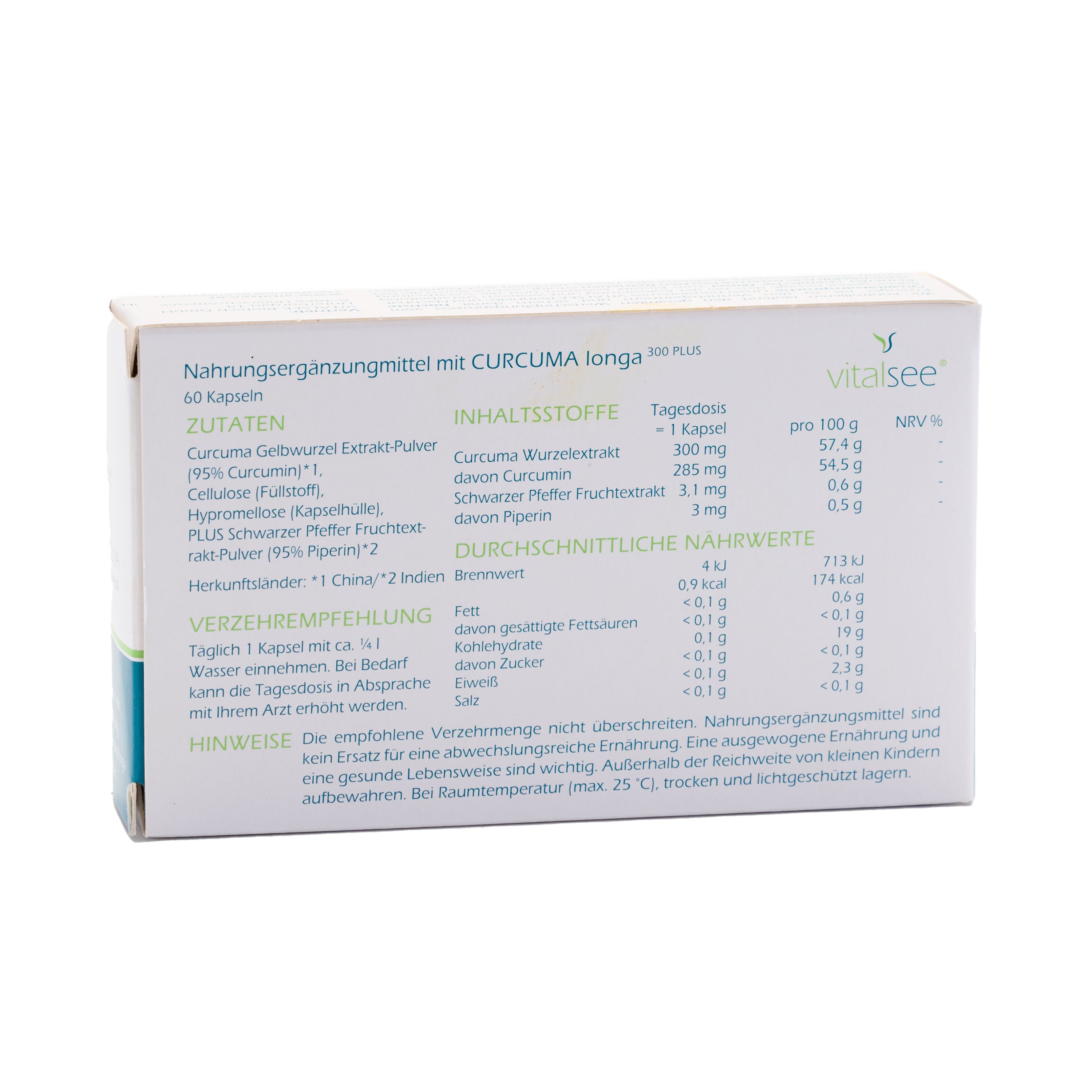 Vitalsee CURCUMA longa 300 PLUS Extrakt