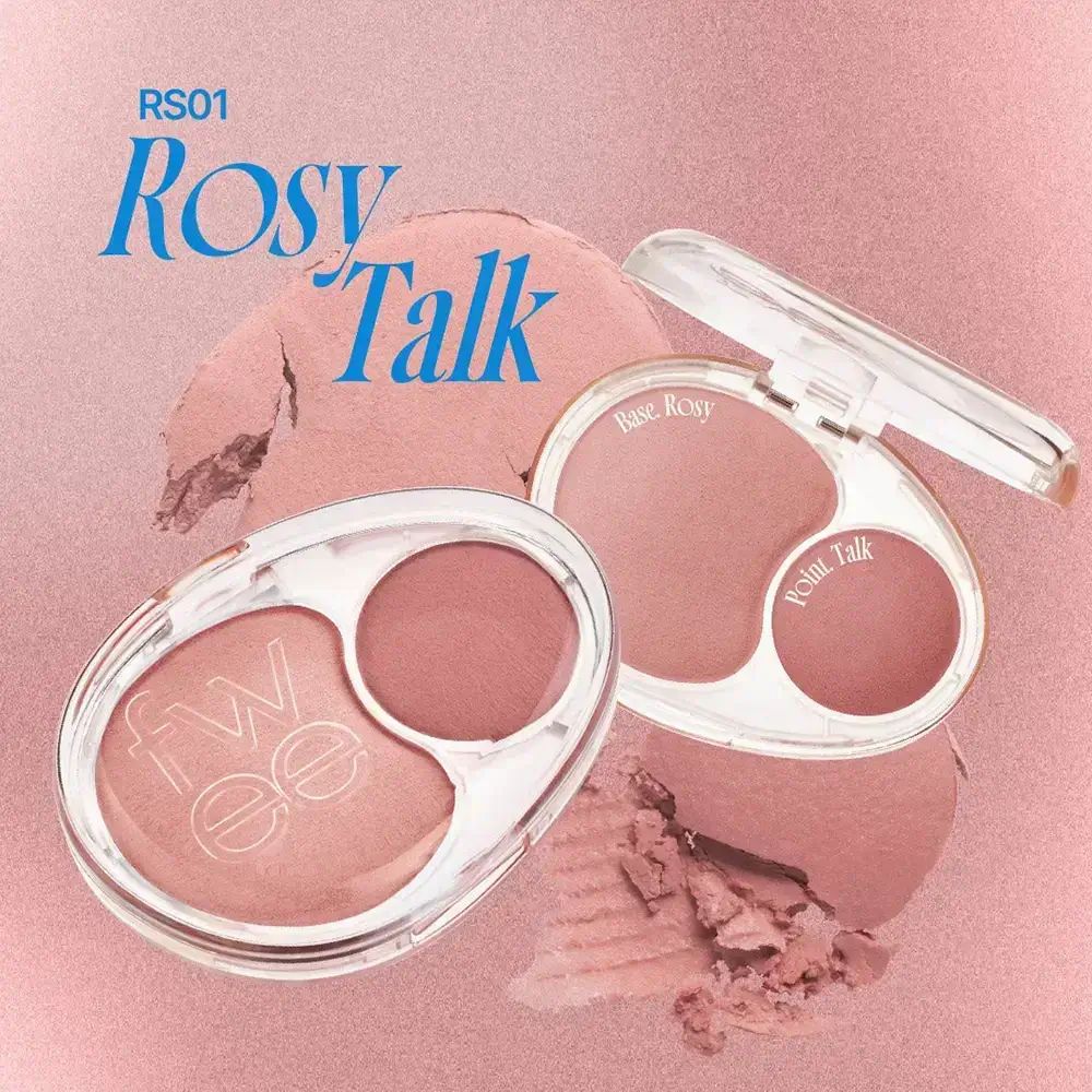FWEE Mellow Dual Blusher RS01 Rosy Talk – Zweifarbiger Rouge