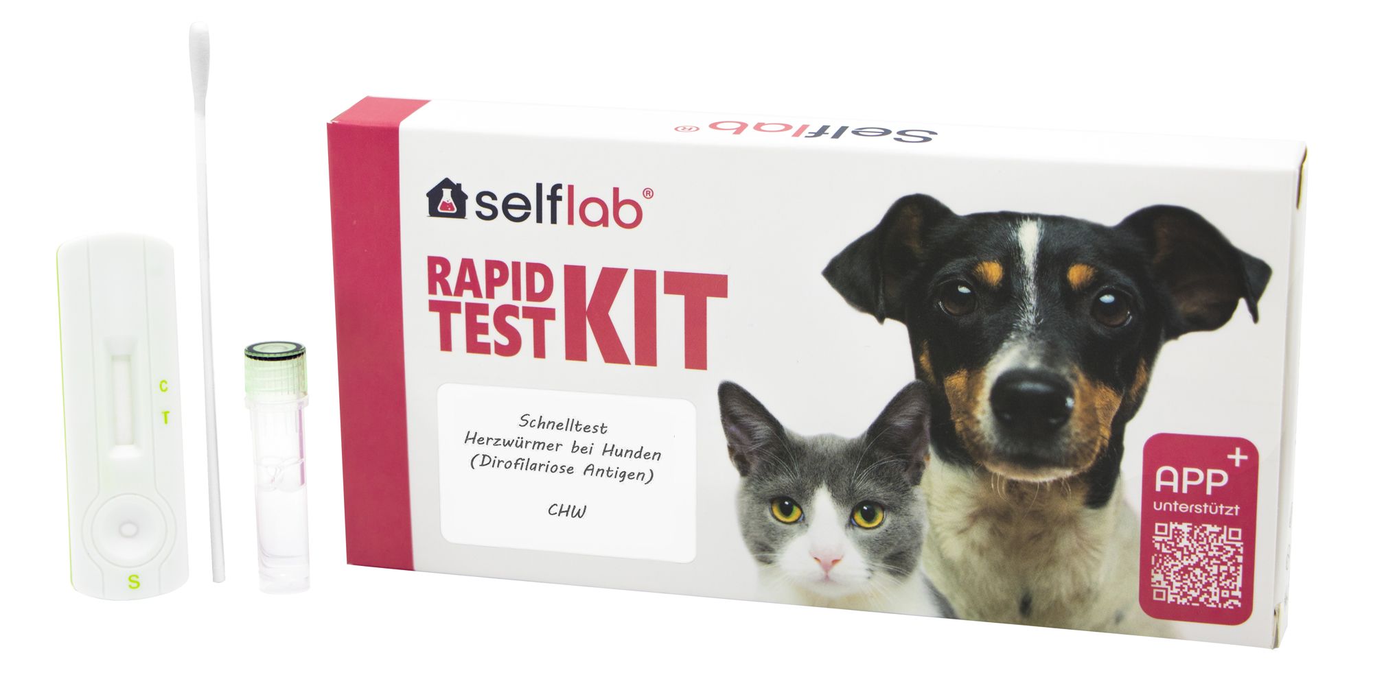 selflab Schnelltest Herzwürmer bei Hunden - Dirofilariose Antigen