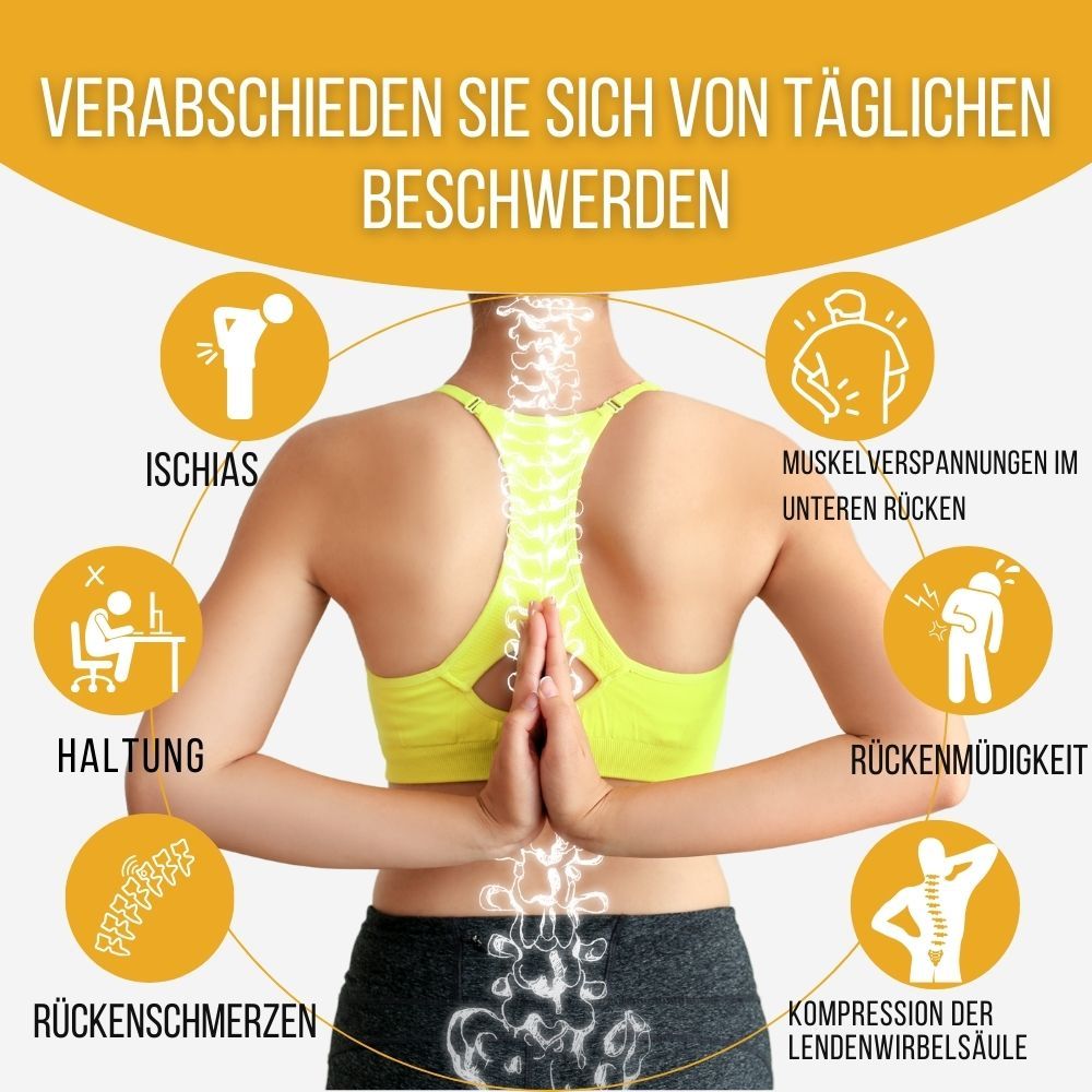 INPHYSIO Lendenstützkissen mit Befestigungsgurt, Weiche Unterstützung