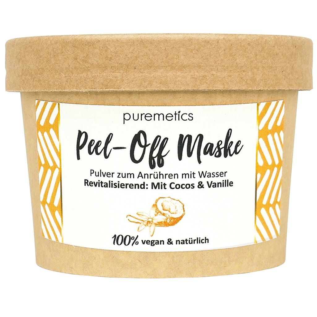 puremetics - Peel-Off Maske "Revitalisierend - Mit Cocos & Vanille"