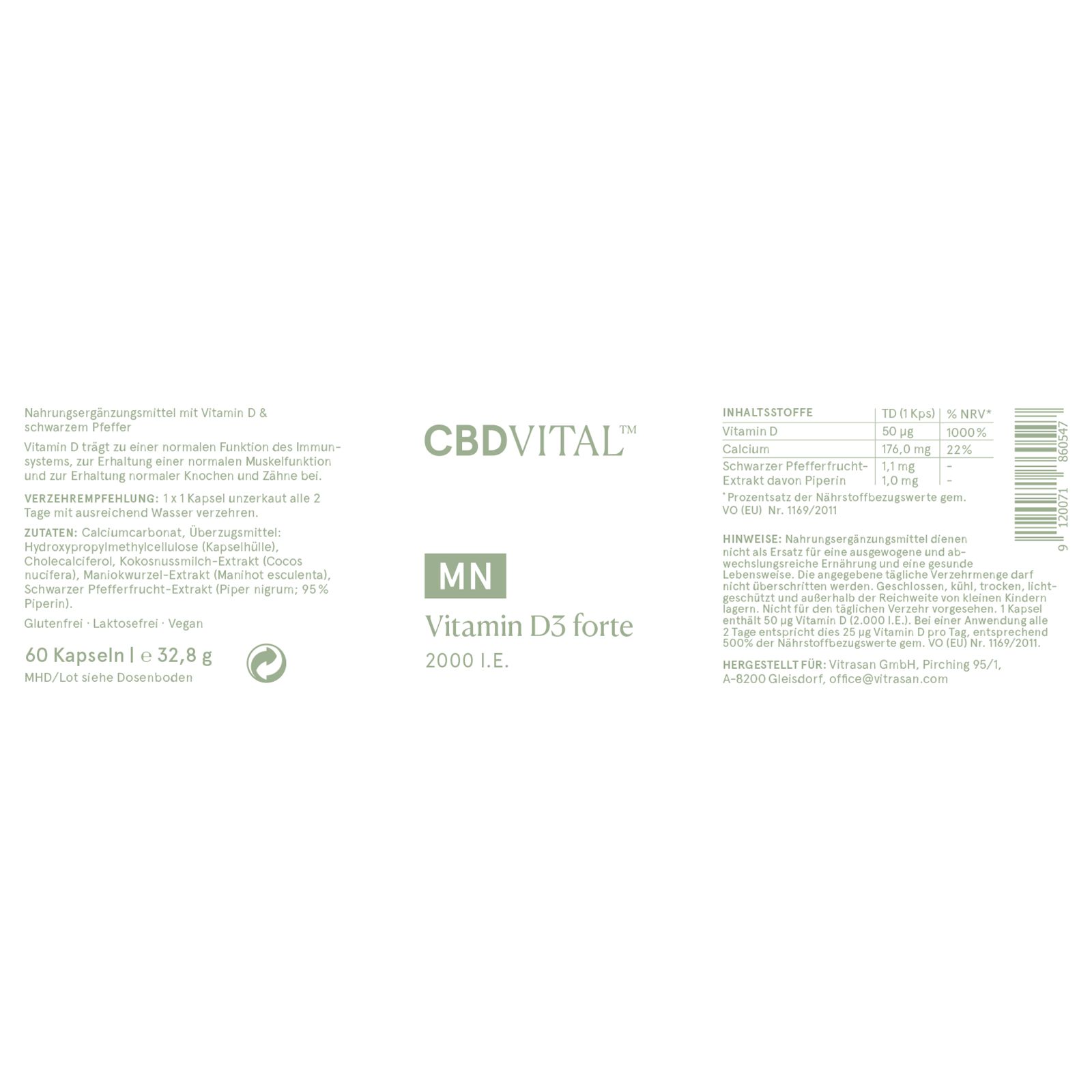 CBD VITAL Vitamin D3 forte