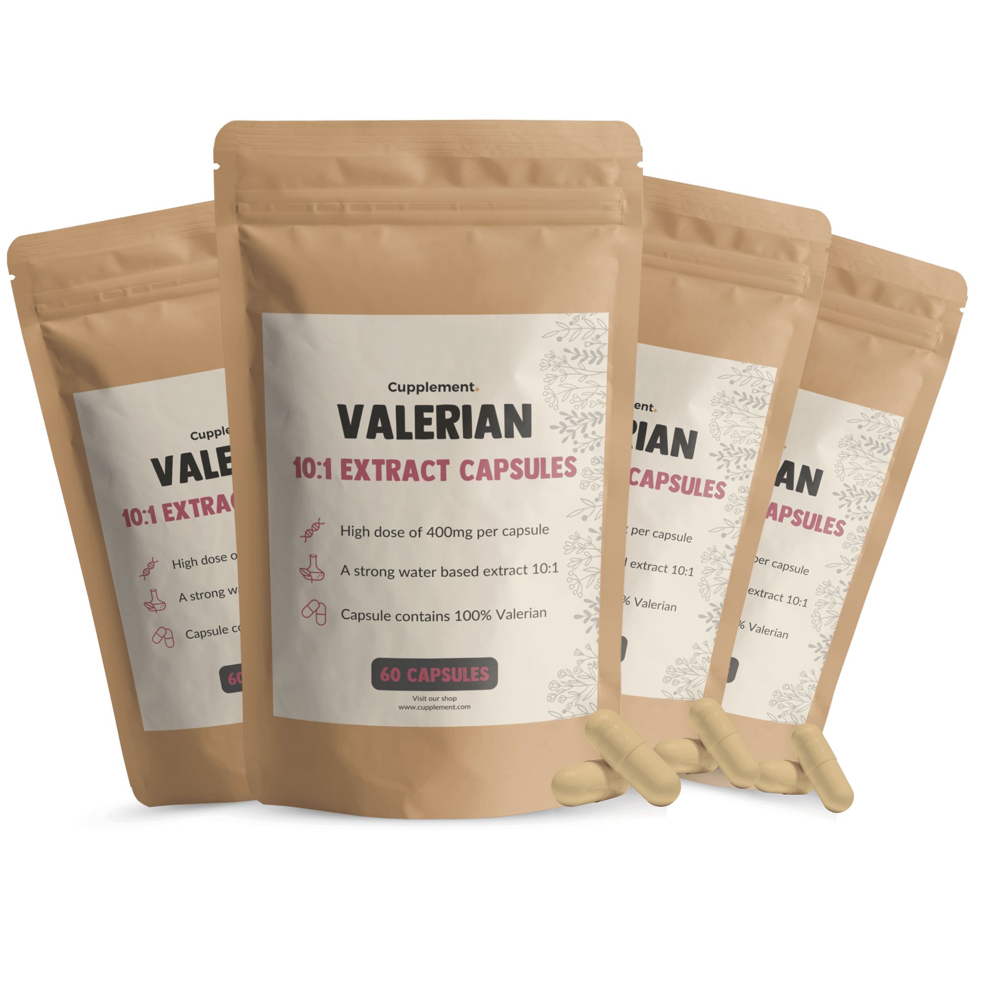 Cupplement® - Baldrian Extrakt Kapseln 400 mg Multipack 240 St