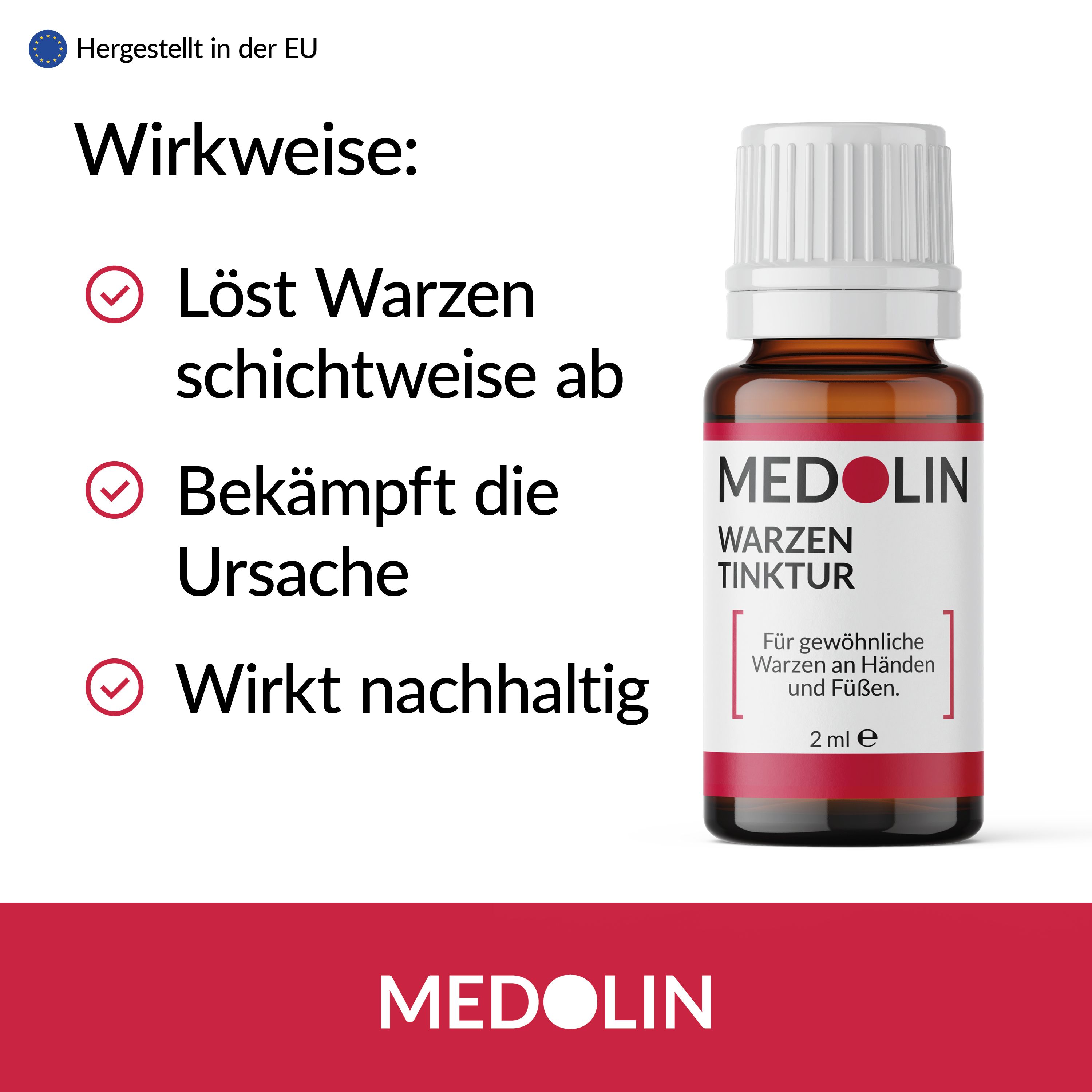 Medolin® Warzen Tinktur - Warzenentferner - Effektive Warzenentfernung