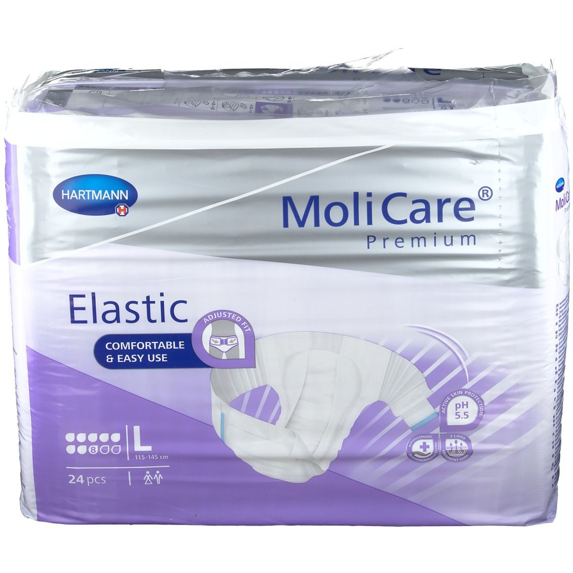 MoliCare Premium Elastic Slip 8 Tropfen Größe L