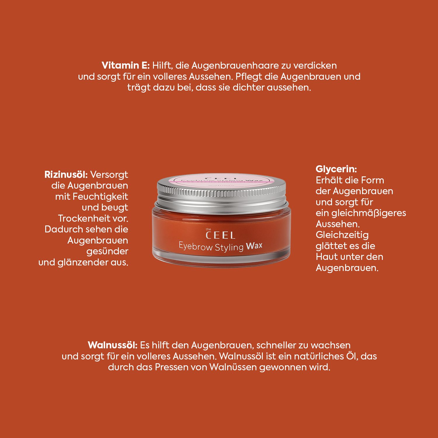 THE CEEL Augenbrauen Styling Wax
