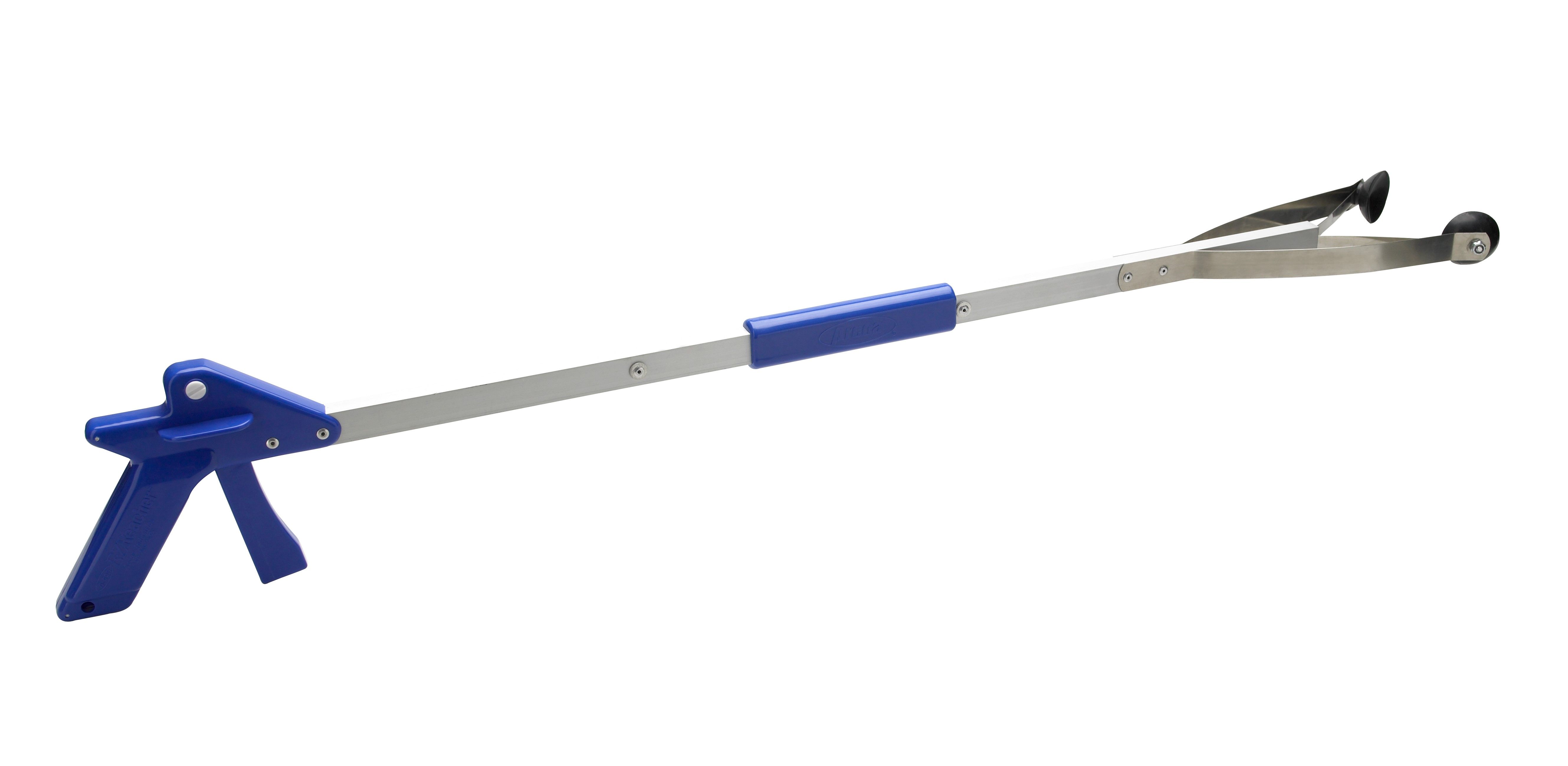 activera® Faltbare Greifhilfe und Greifzange 82 cm mit Saugnäpfen Farbe blau