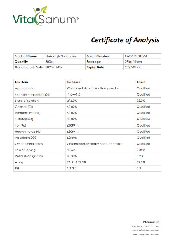 VitaSanum®- Acetyl-DL-Leucin