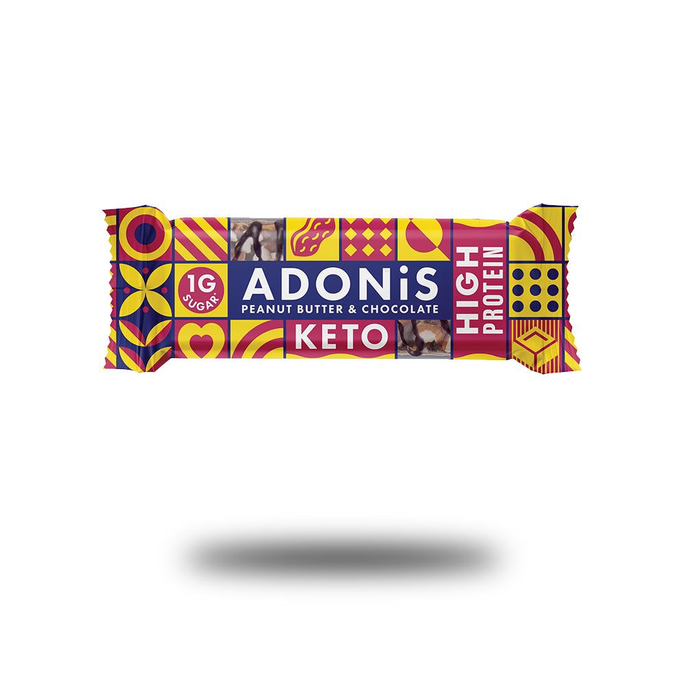 Adonis Foods - Erdnuss & Schokolade Keto Protein-Riegel
