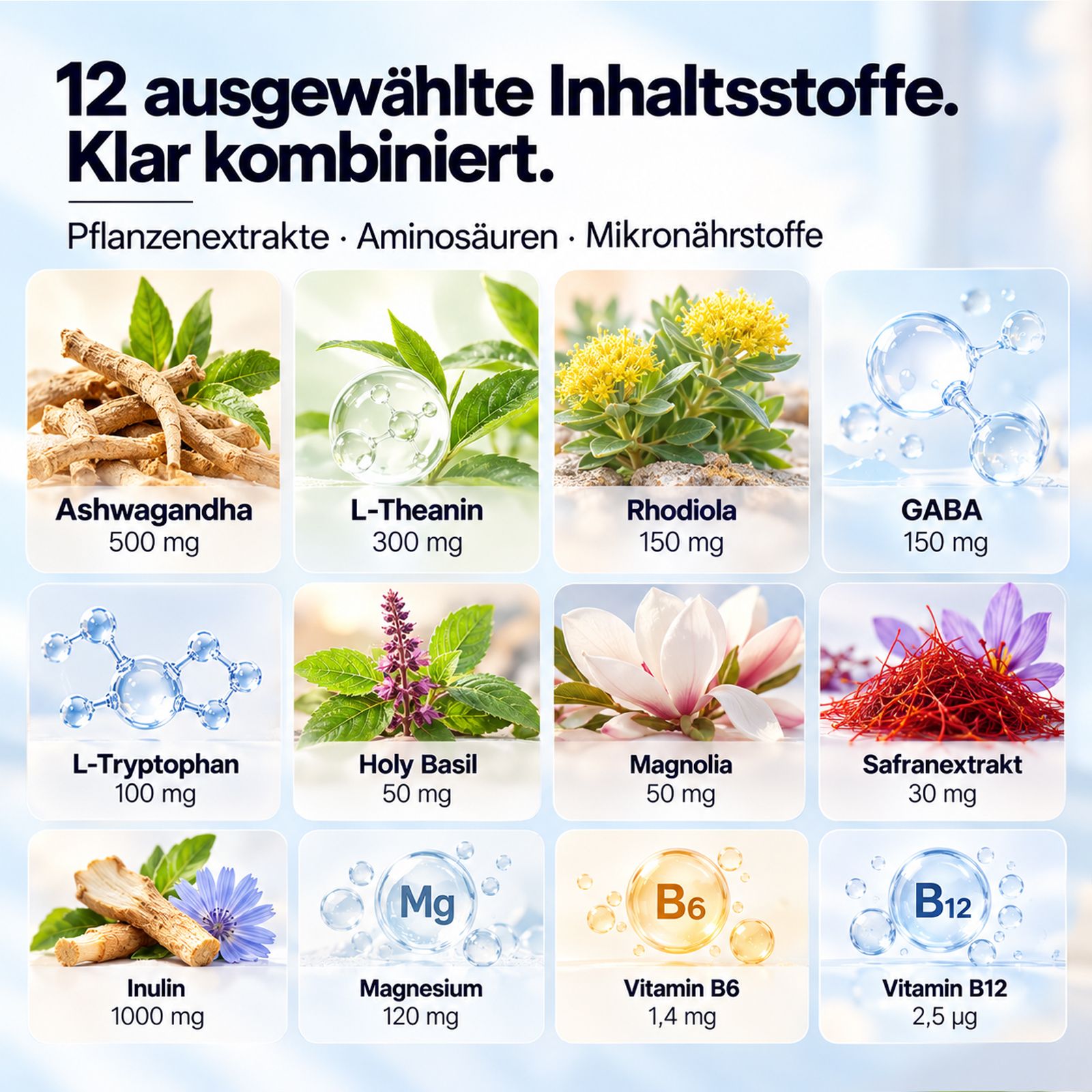 Frau entspannt sich am Abend mit einem Glas Cortisol Balance.