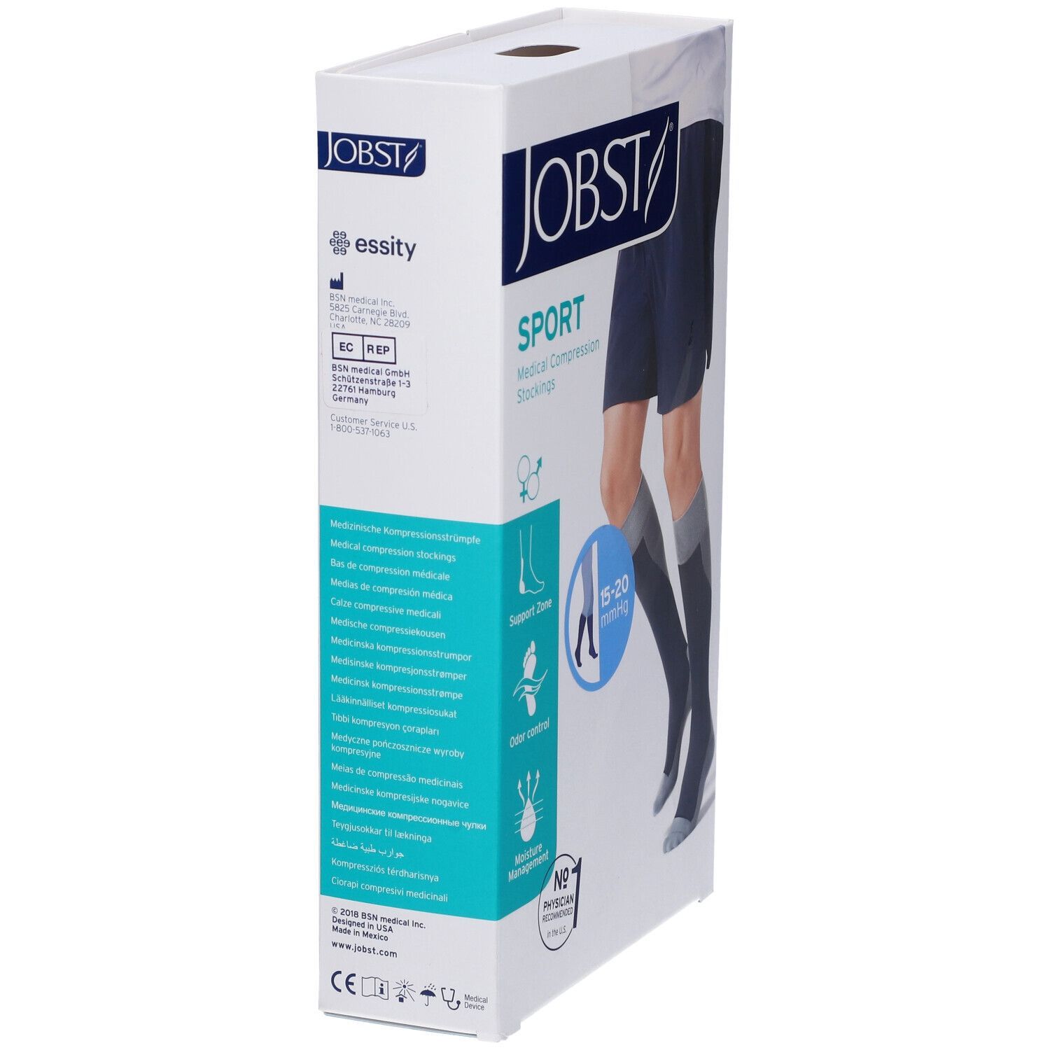 Jobst Sport 15/20 GRI L 1 St Strümpfe