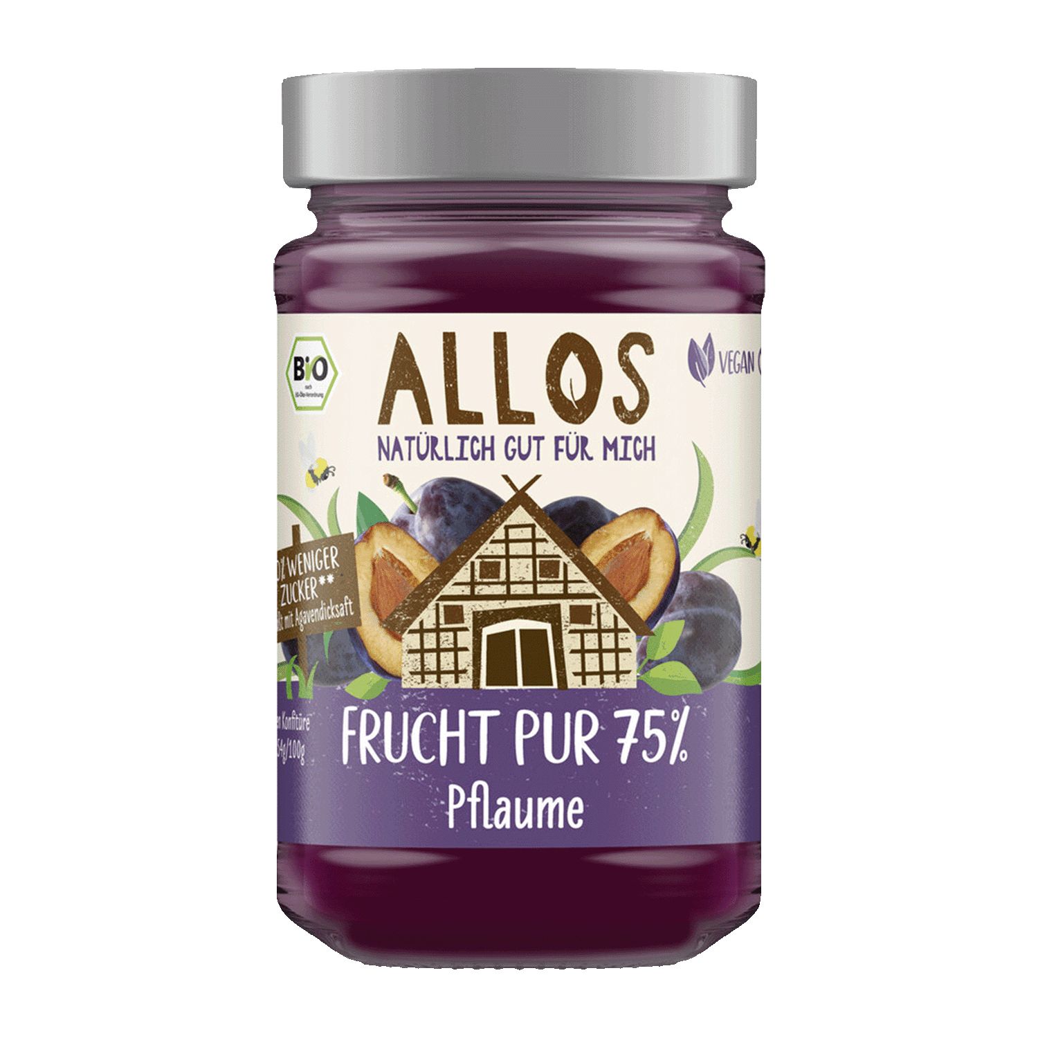 Allos FRUCHT PUR 75% Pflaume