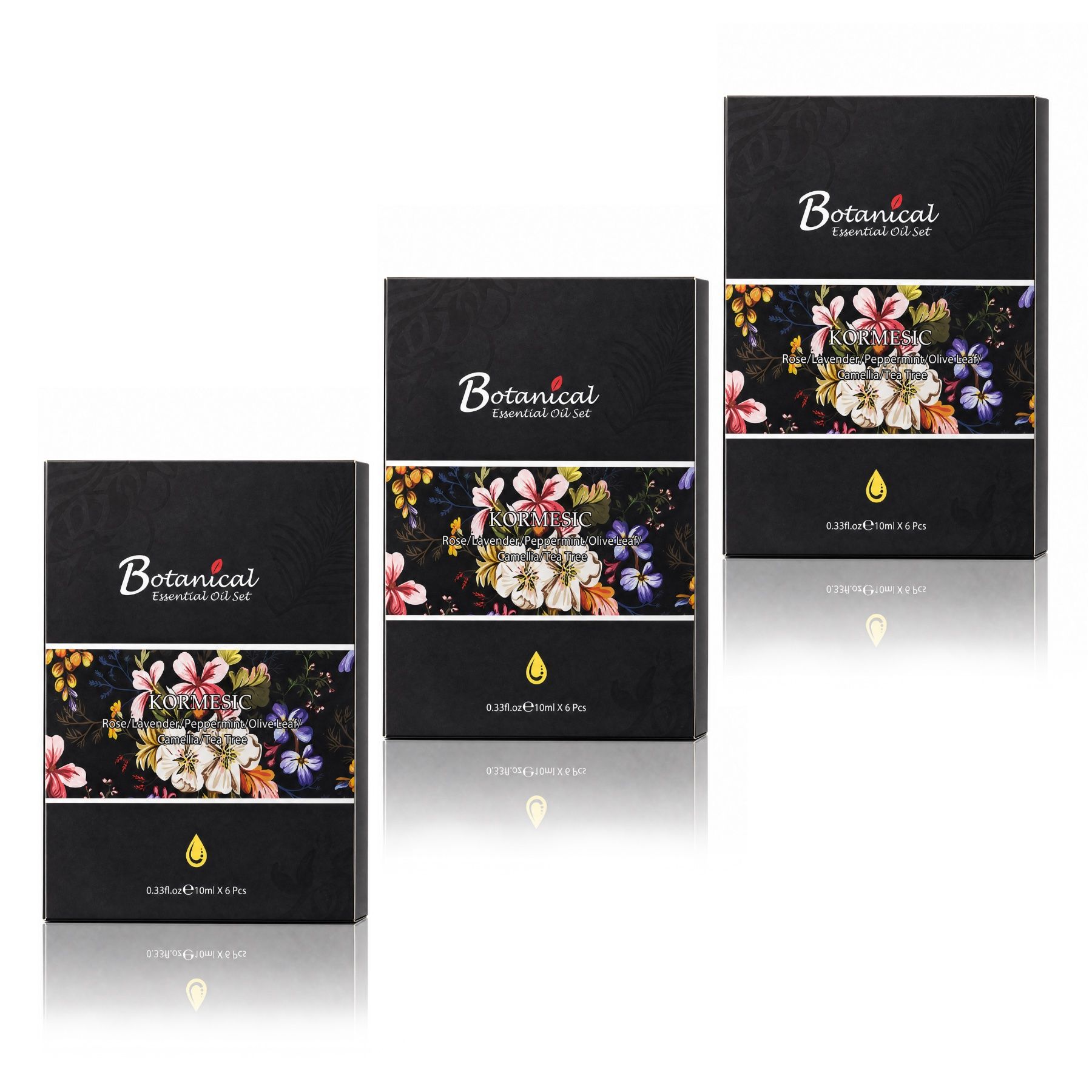 Kormesic Ätherische Öle Raumduftöl für Diffuser und Massage 3x60 ml Ätherisches Öl