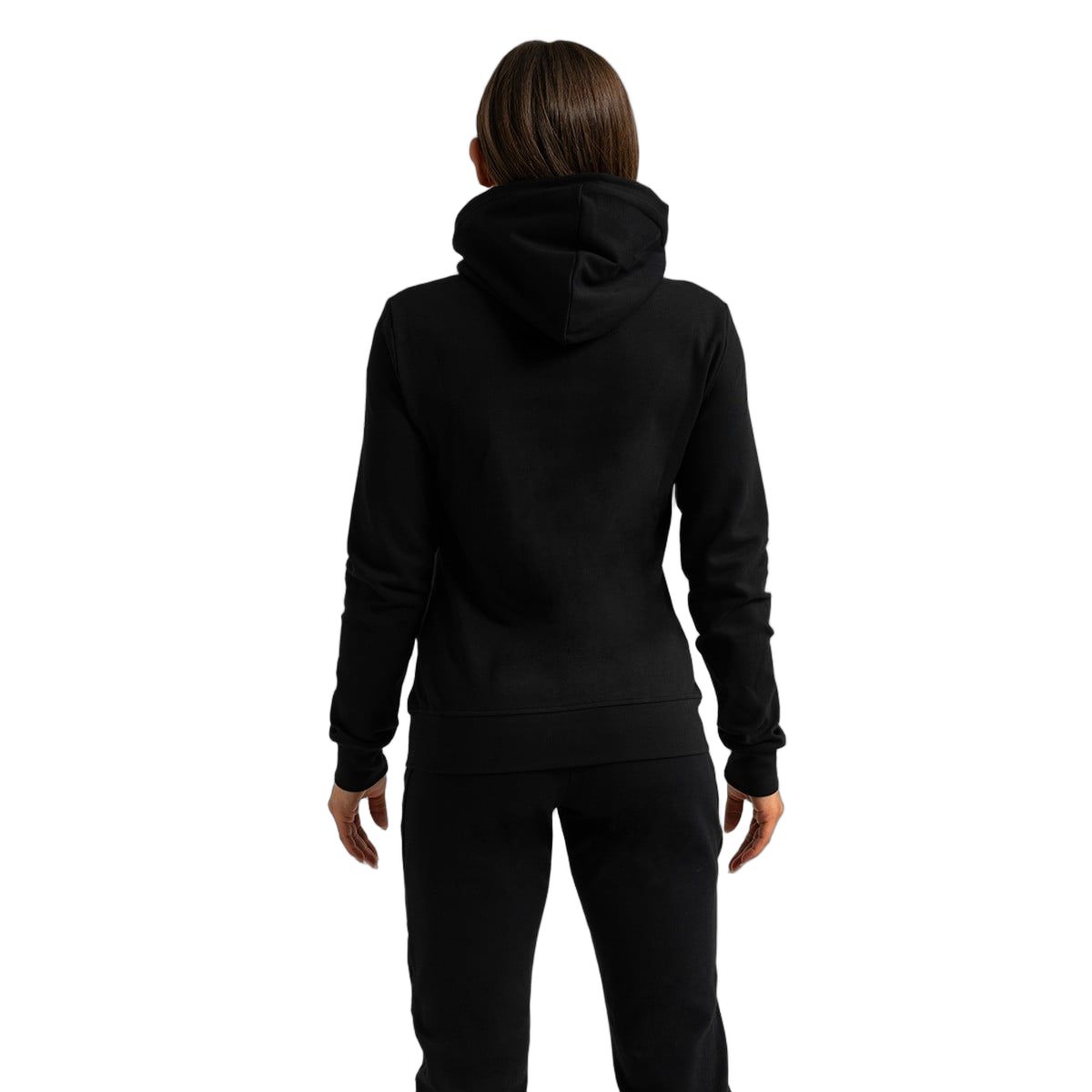 GymBeam Hoodie Damen Regular mit Kapuze und Reißverschluss Black