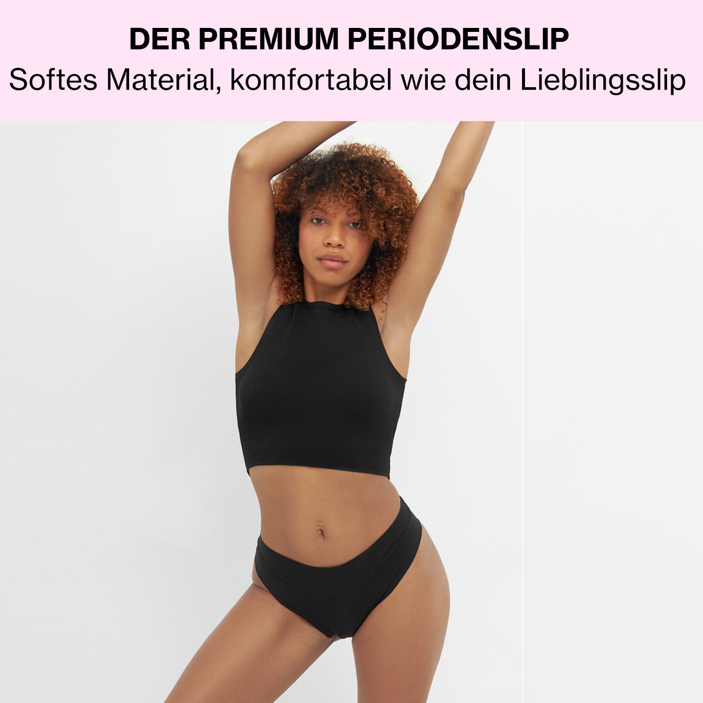 mymonthlys Tanga Periodenslip leichte Blutung - saugstark, mega bequem, nahtlos & unsichtbar