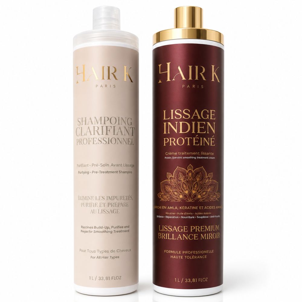 Prohair - Protein-Indische Glättungsset + Tiefenreinigendes Shampoo 2 Pc