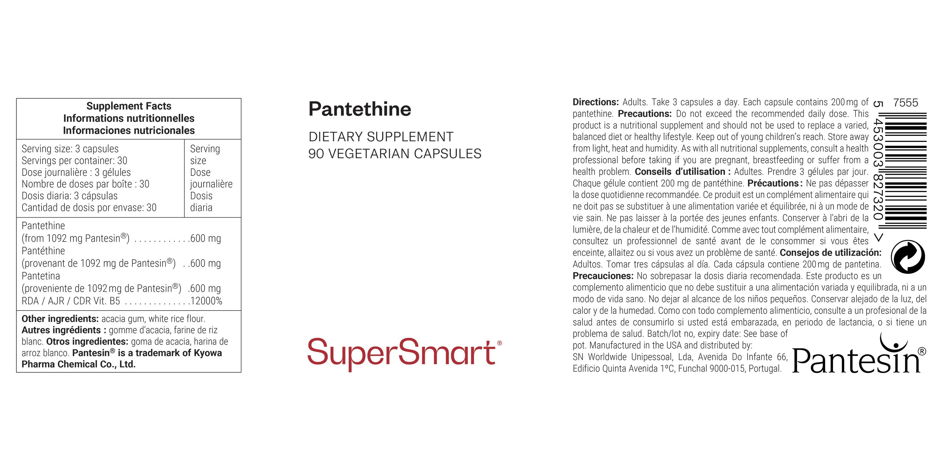 SuperSmart - Pantethine 90 St