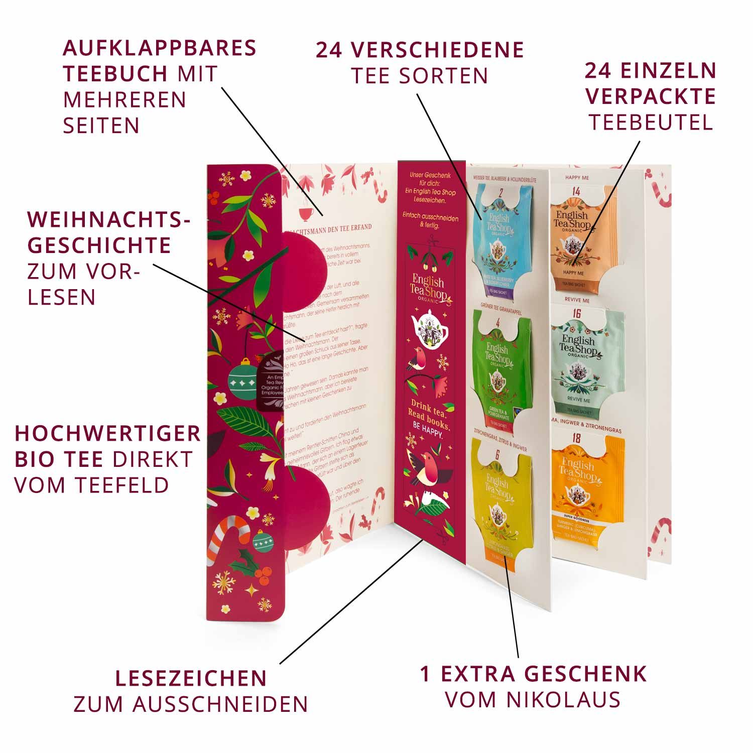 ETS - Tee Adventskalender Weihnachtsgeschichte bio
