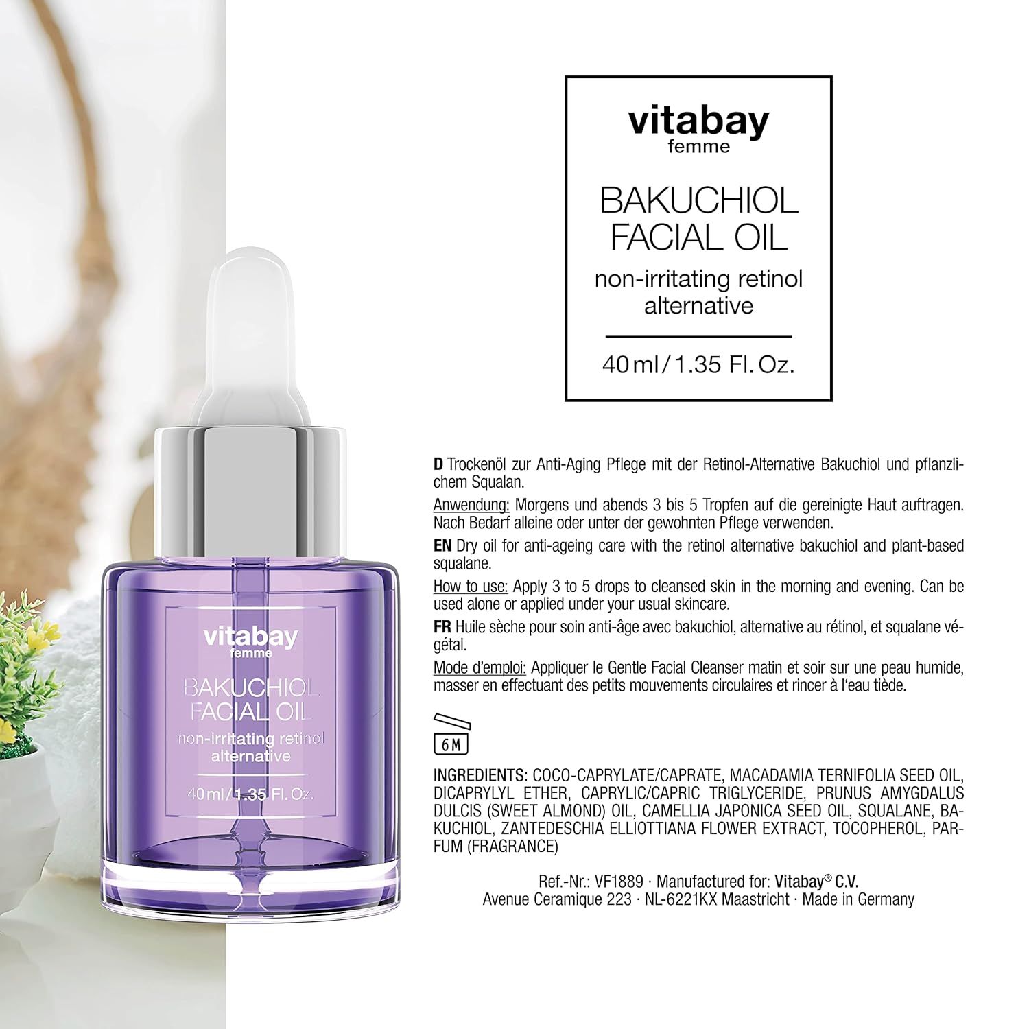 Vitabay Bakuchiol Facial Oil