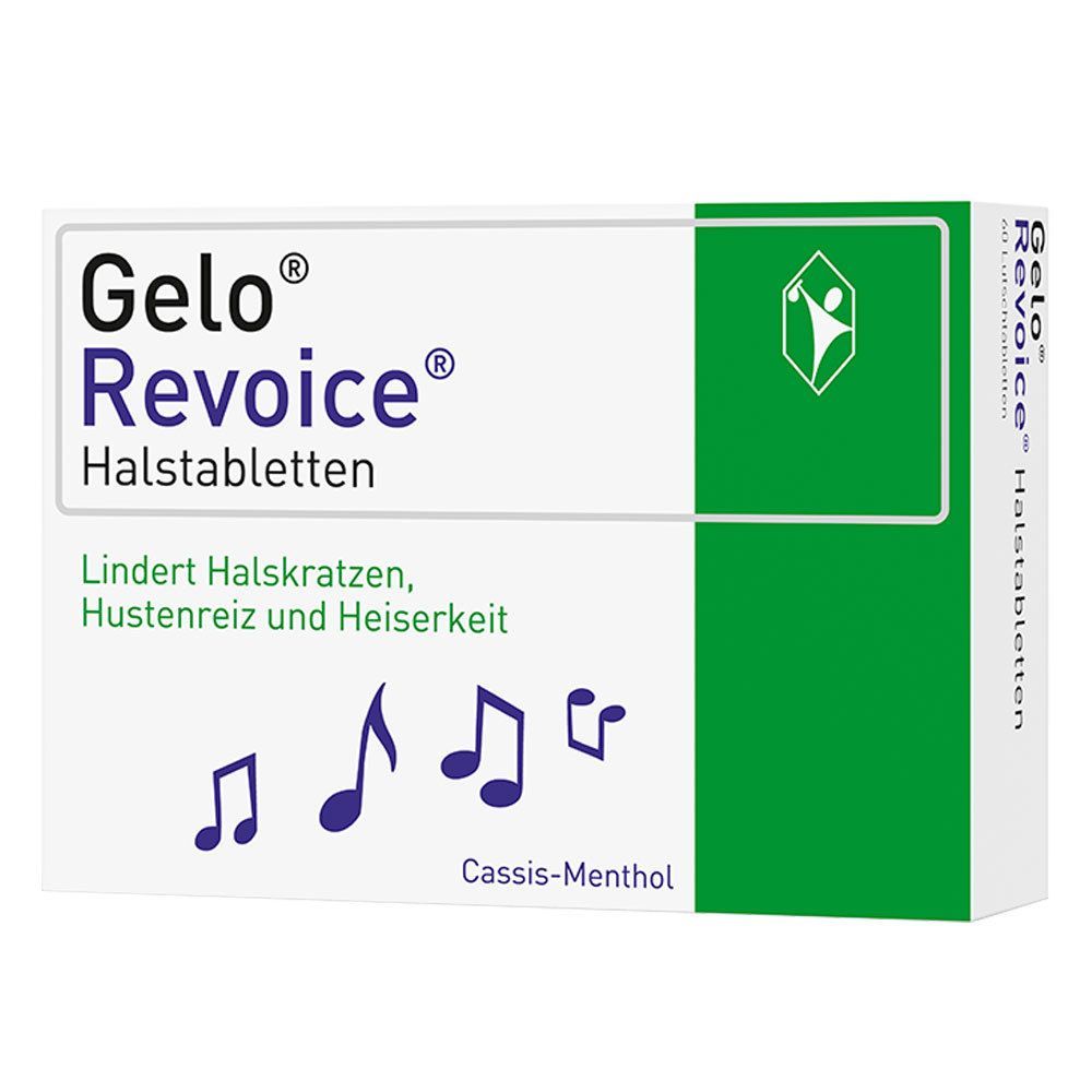 GeloRevoice Halstabletten Cassis-Menthol bei Heiserkeit & Stimmverlust