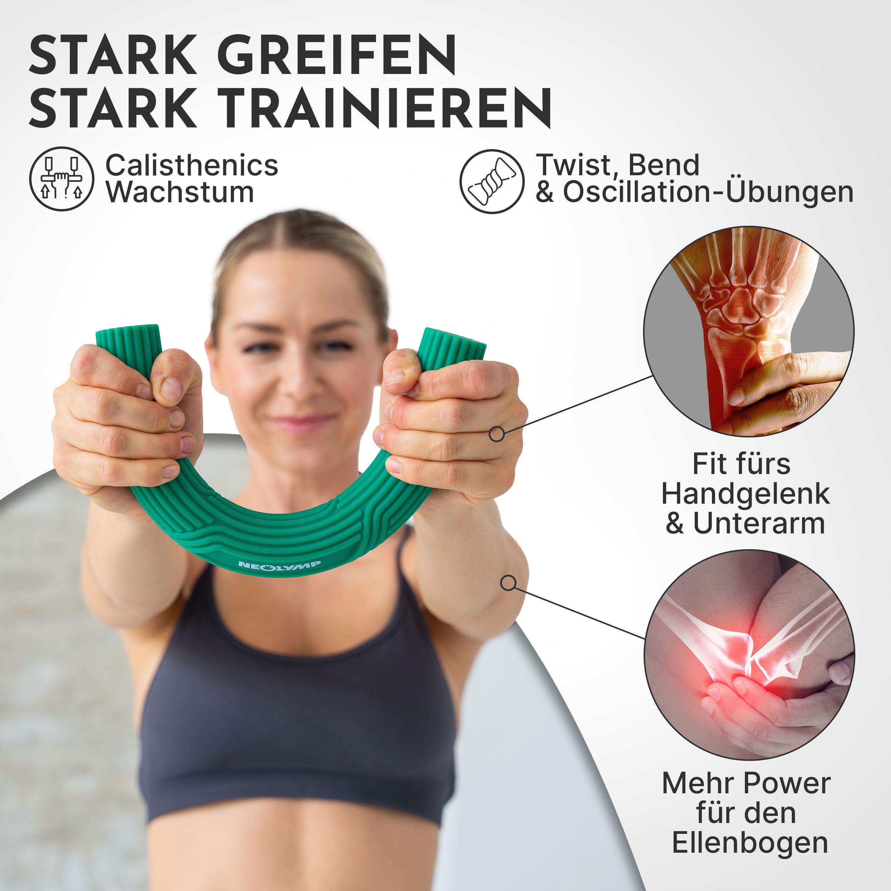 NEOLYMP Handtrainer Unterarmtrainer 4,5 kg