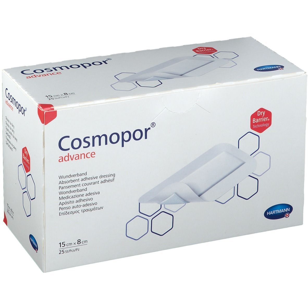 Cosmopor Advance Wundverband 8x15 cm 25 St Pflaster