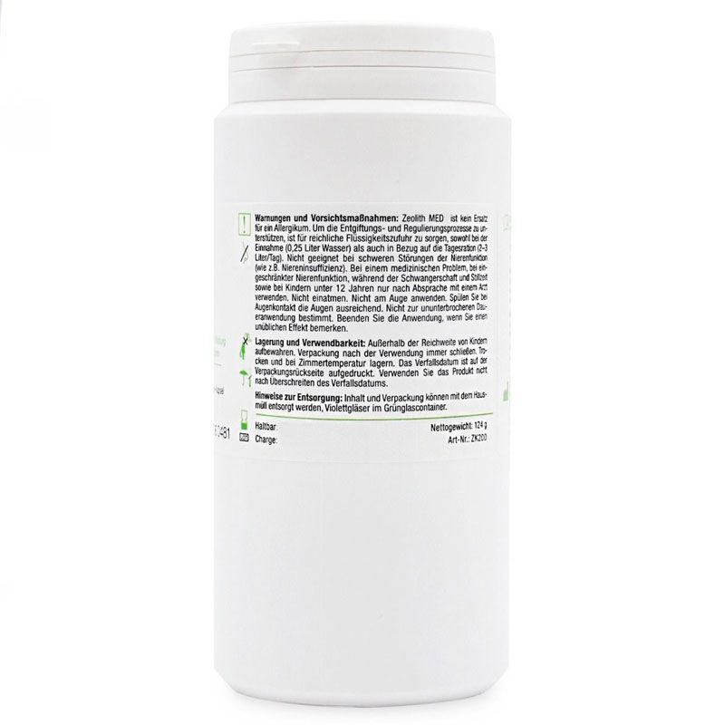 Zeolith MED Kapseln, 100% reines Klinoptilolith-Vulkanmineral
