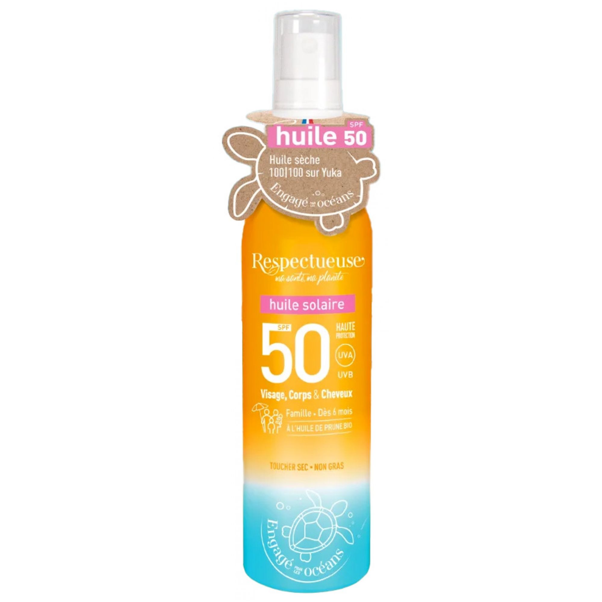 Respectueuse Sonnenöl Spf50 4x17x17 cm