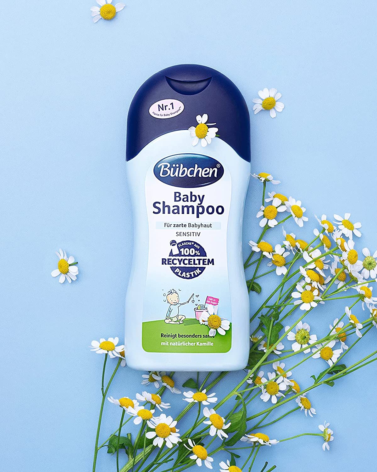 Bübchen Pflegeset für Neugeborene, 7-teilig – Geschenkset mit Baby-Produkten