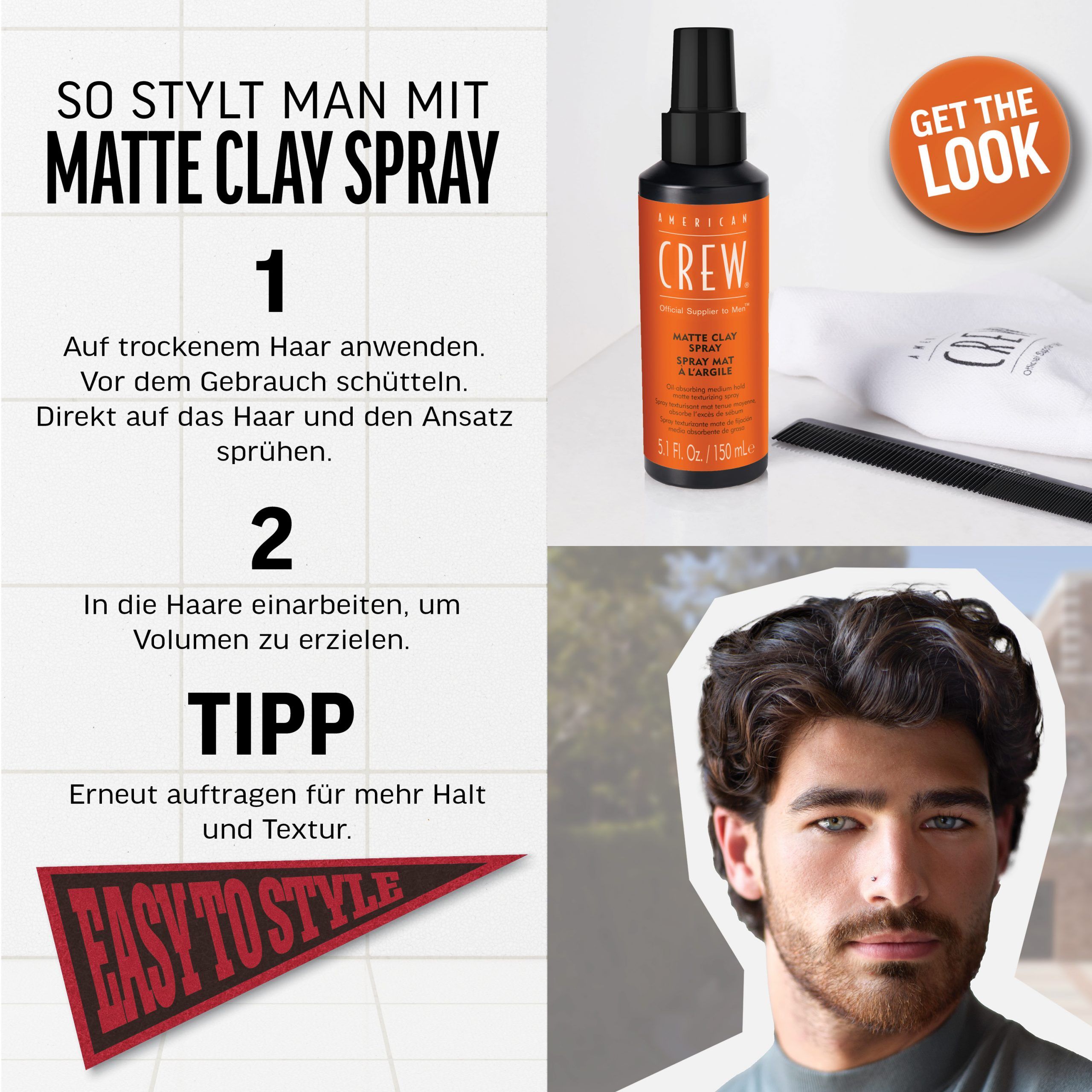AMERICAN CREW MATTE CLAY SPRAY