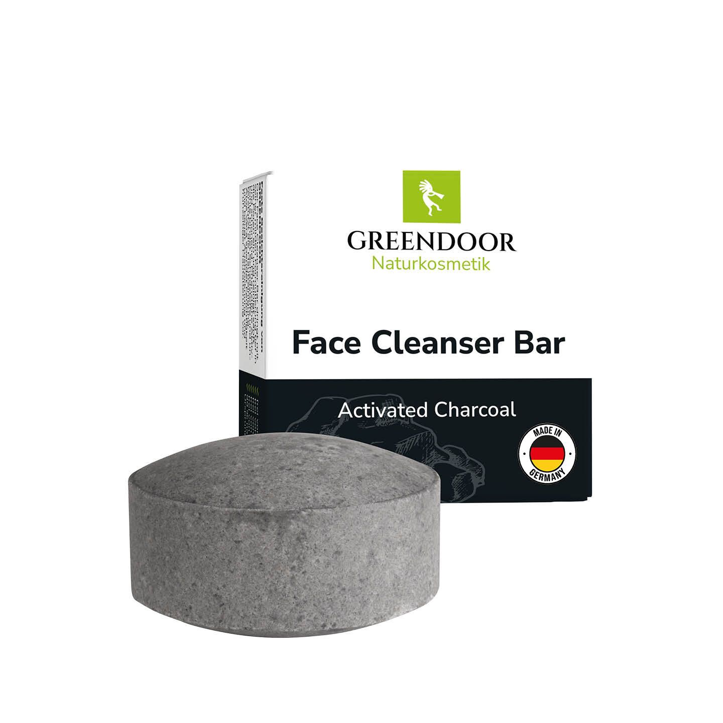 GREENDOOR Face Cleanser Bar  Activated Charcoal