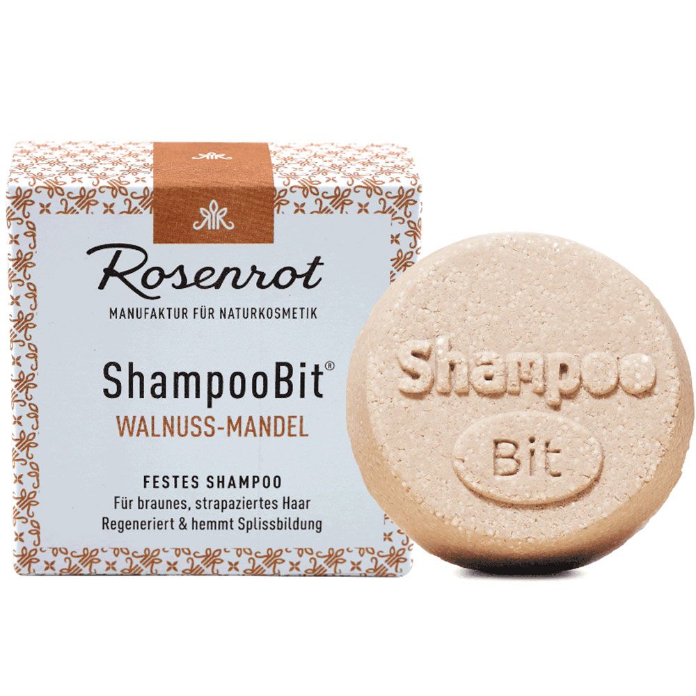 Rosenrot Festes Shampoo Walnuss-Mandel 60 g